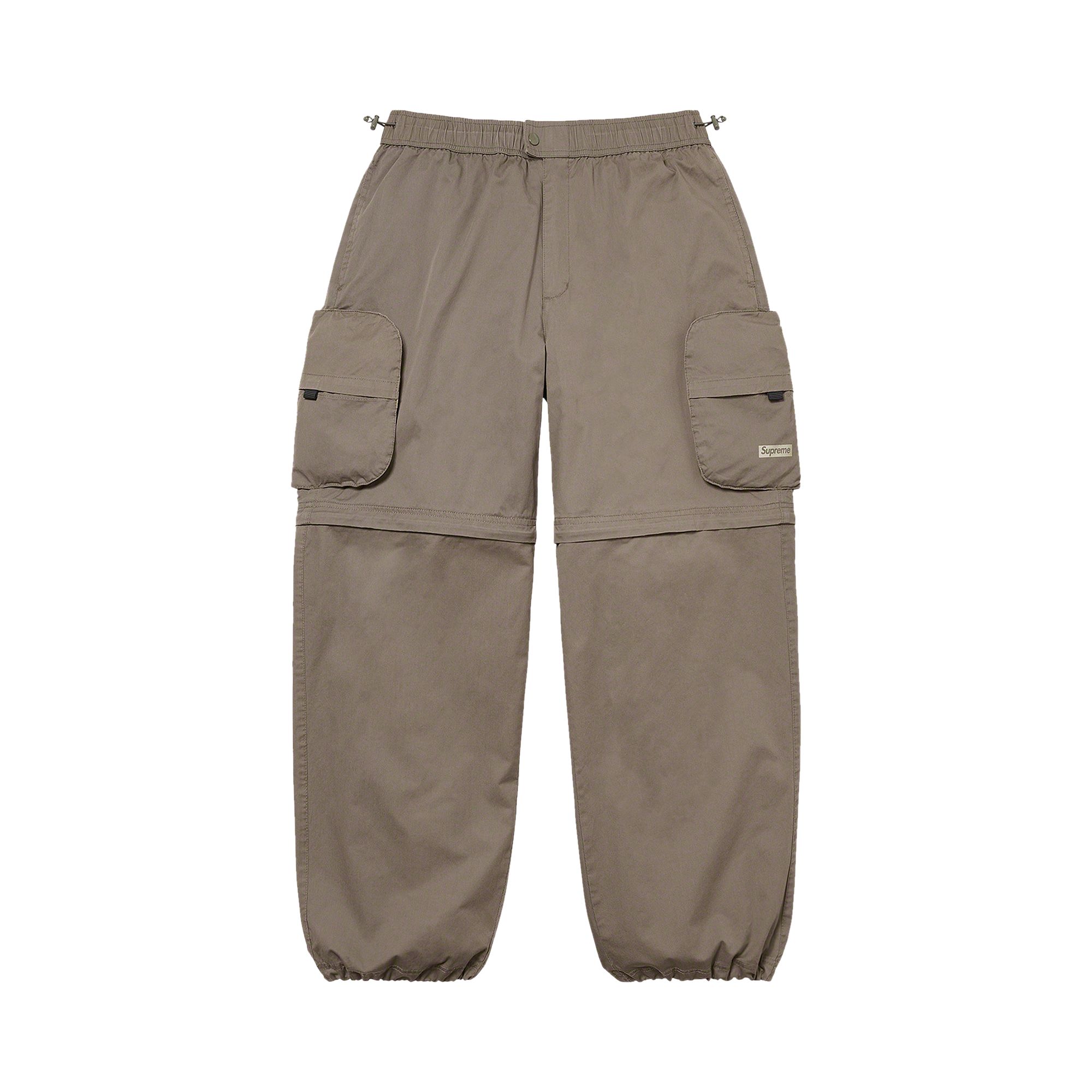 Pre-owned Supreme Cargo Zip-off Cinch Pant 'grey'