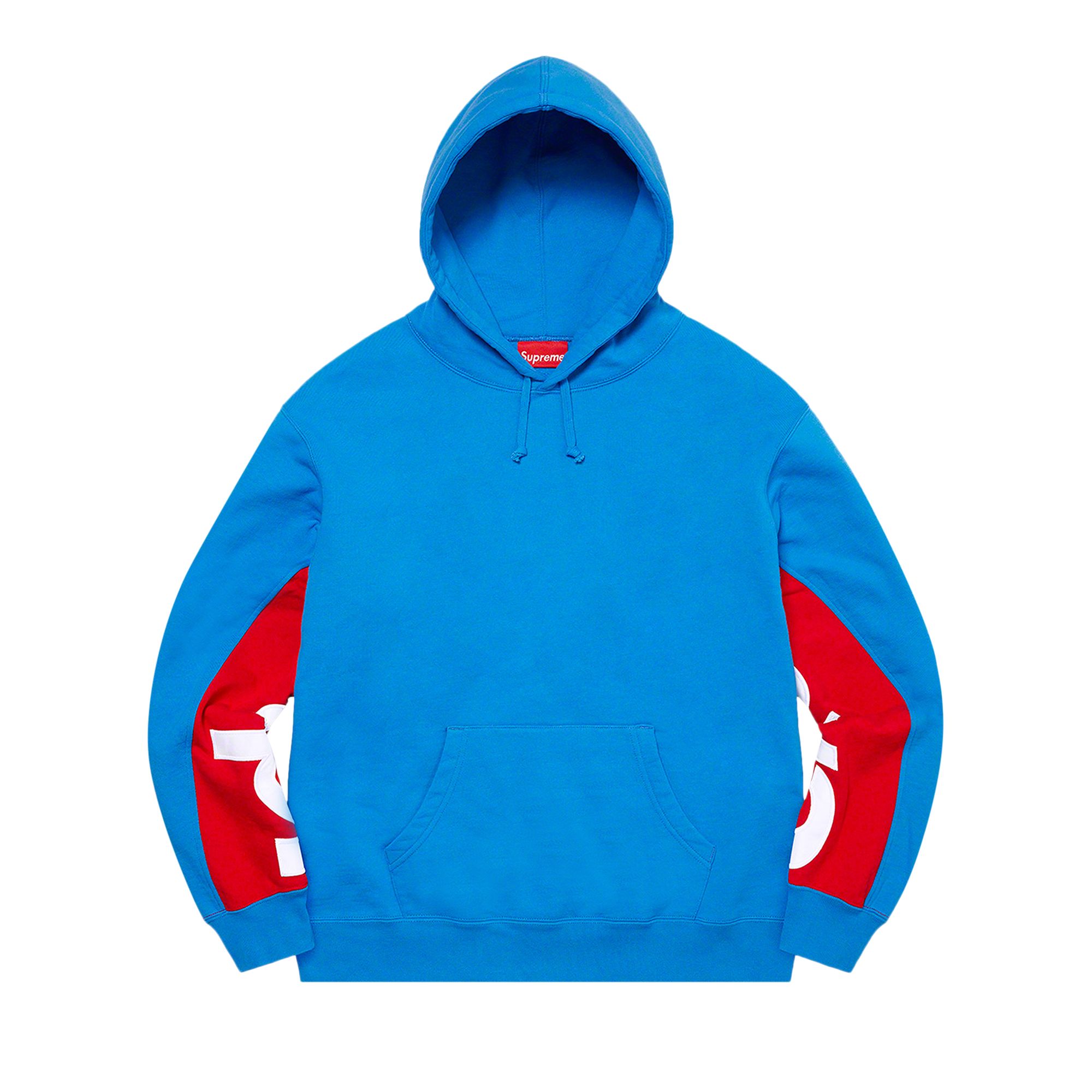 Supreme Cropped Panels Hooded Sweatshirt 'Bright Blue' | Men's Size M