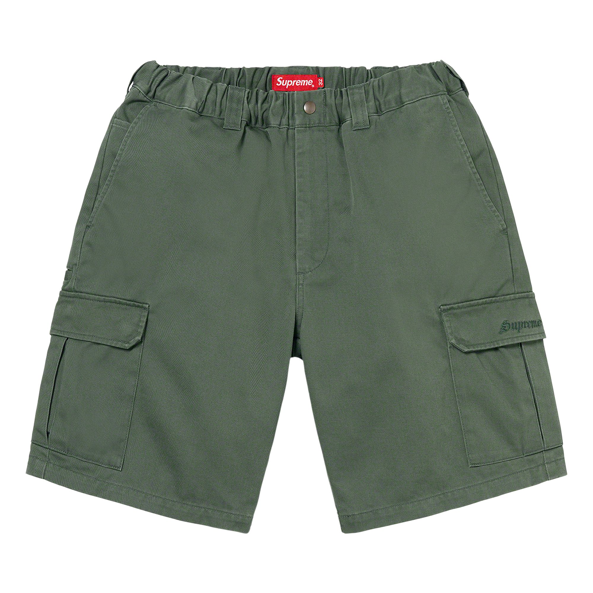 Pre-owned Supreme Cargo Work Short 'olive' | Green | Men's Size 32