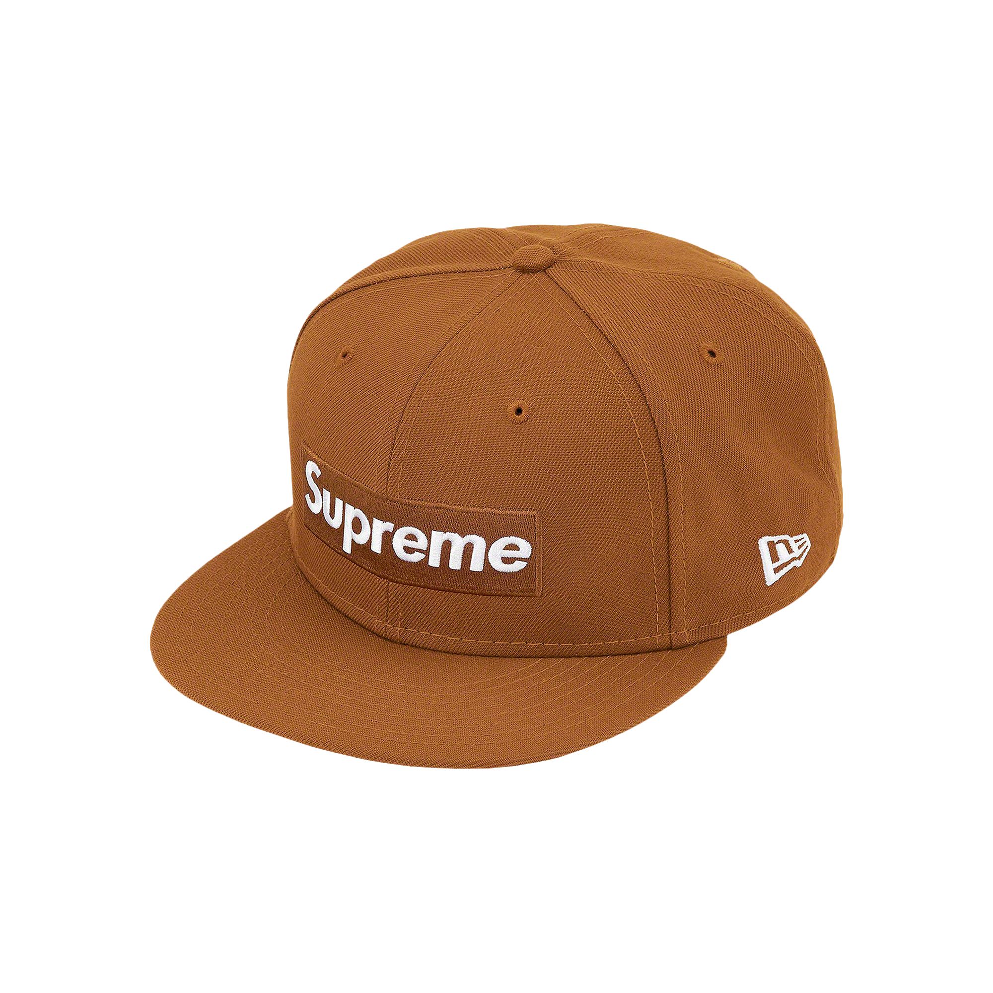 Supreme Money Box Logo New Era 'Brown' | Men's Size 7.125