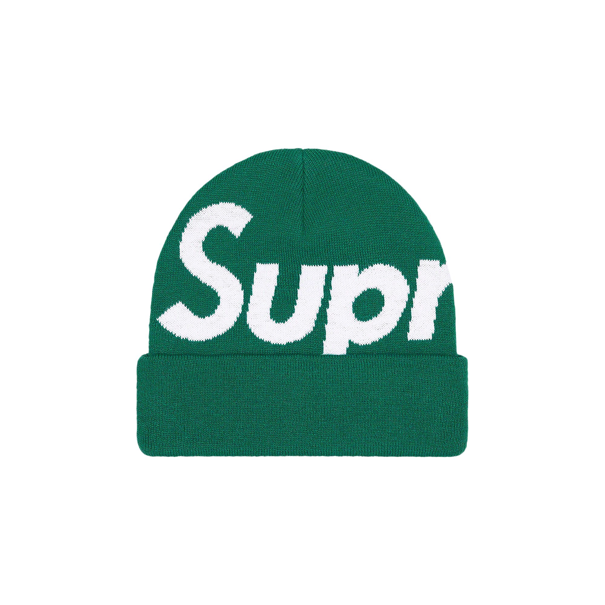 Supreme Big Logo Beanie 'Dark Green' | Men's Size Onesize