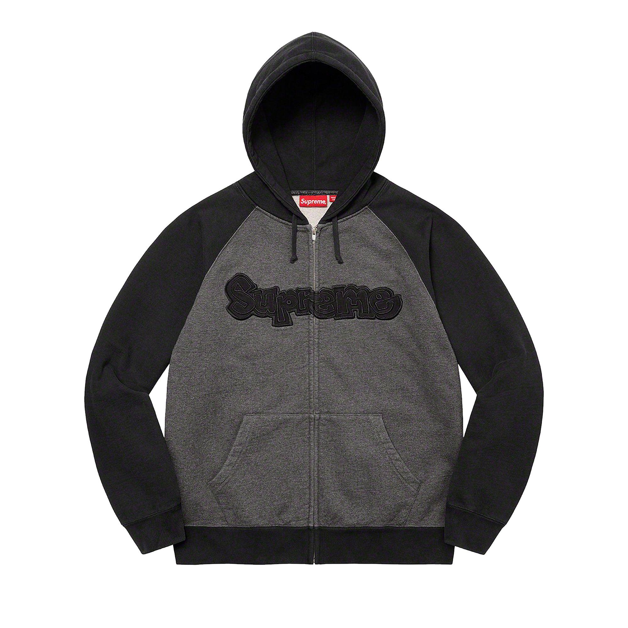 Pre-owned Supreme Gonz Appliqué Zip Up Hooded Sweatshirt 'black' | Men's Size Xl