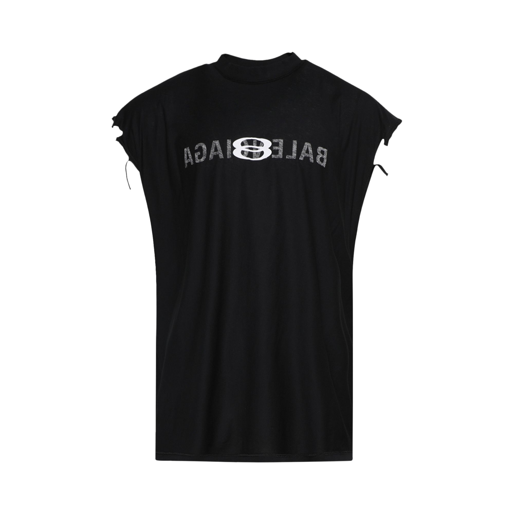 Pre-owned Balenciaga Sleeveless T-shirt 'faded Black/white' | Men's Size 2