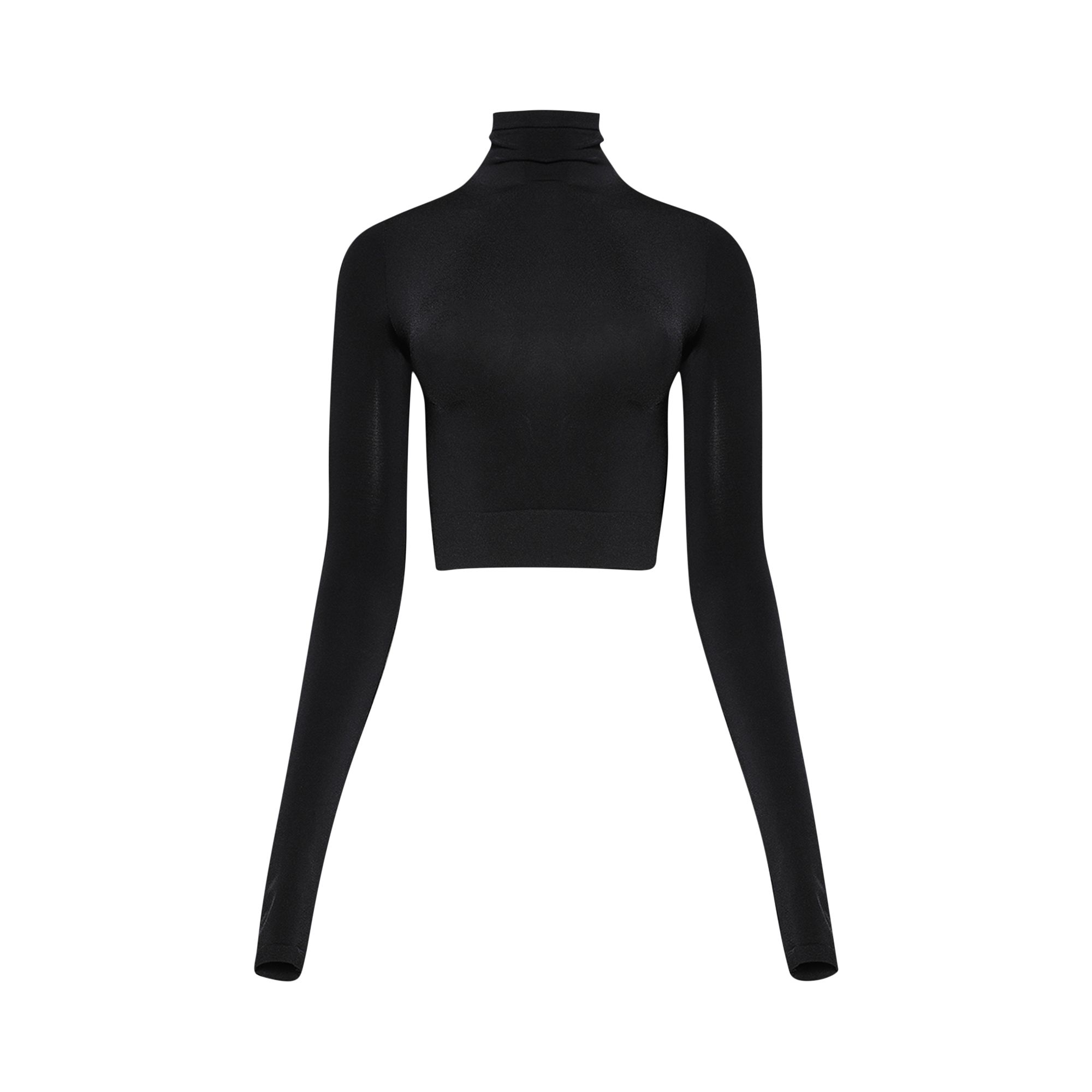 Balenciaga Cropped Turtleneck 'Black' | Women's Size 2