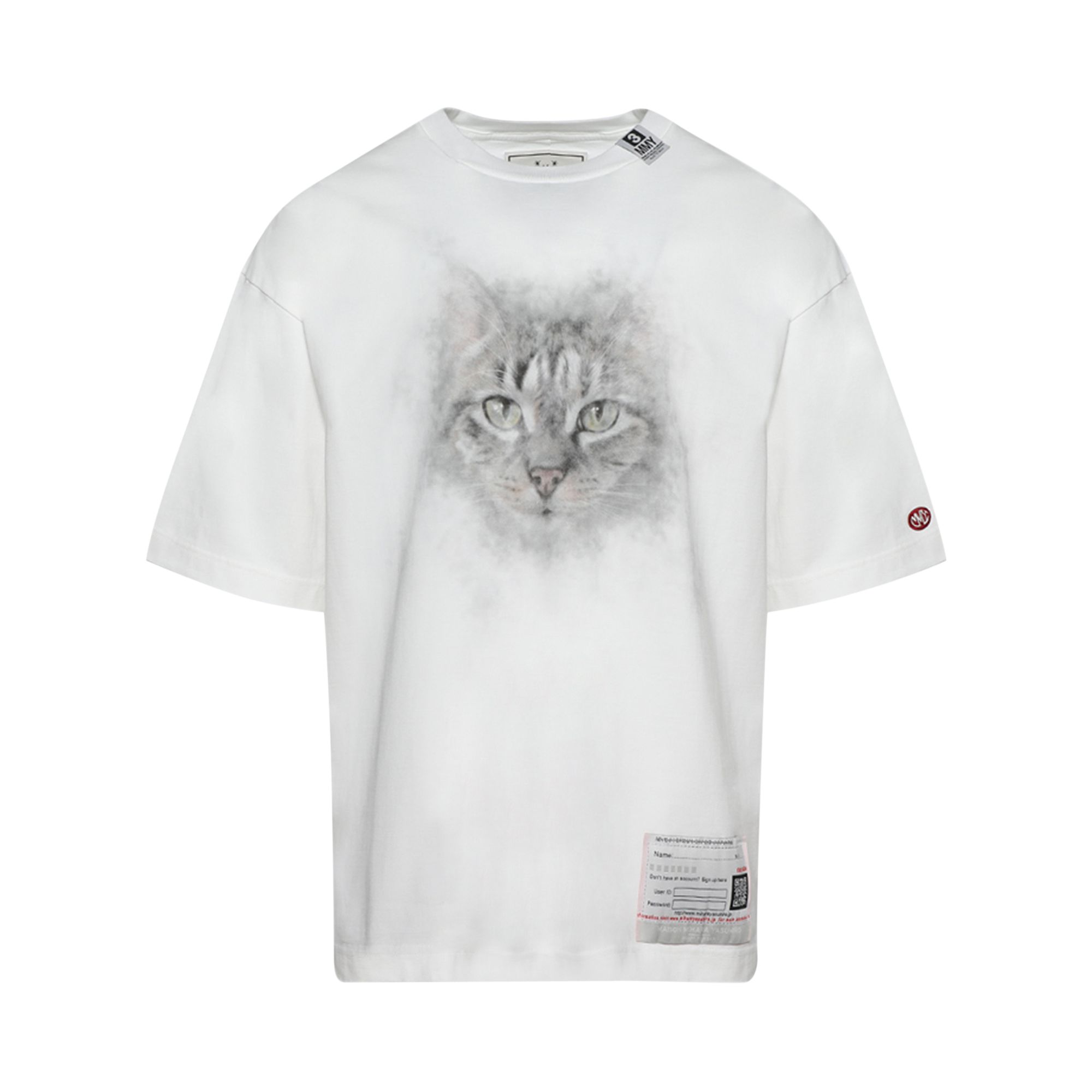 Maison Mihara Yasuhiro Cat Printed Tee 'White' | Men's Size 52