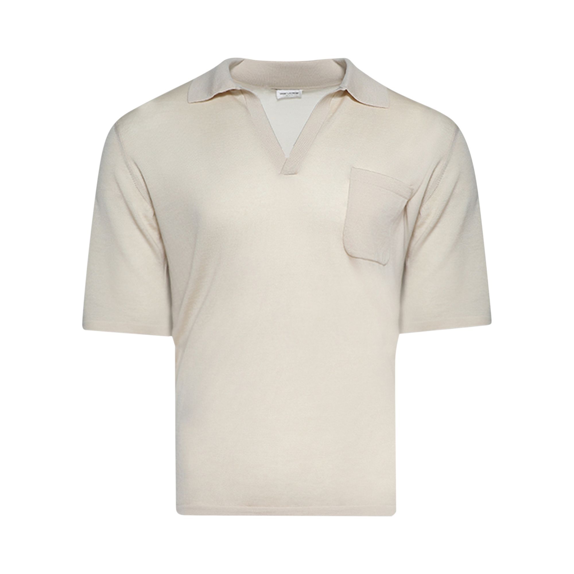Pre-owned Saint Laurent Short-sleeve Polo 'ecru' | White | Men's Size Xxl