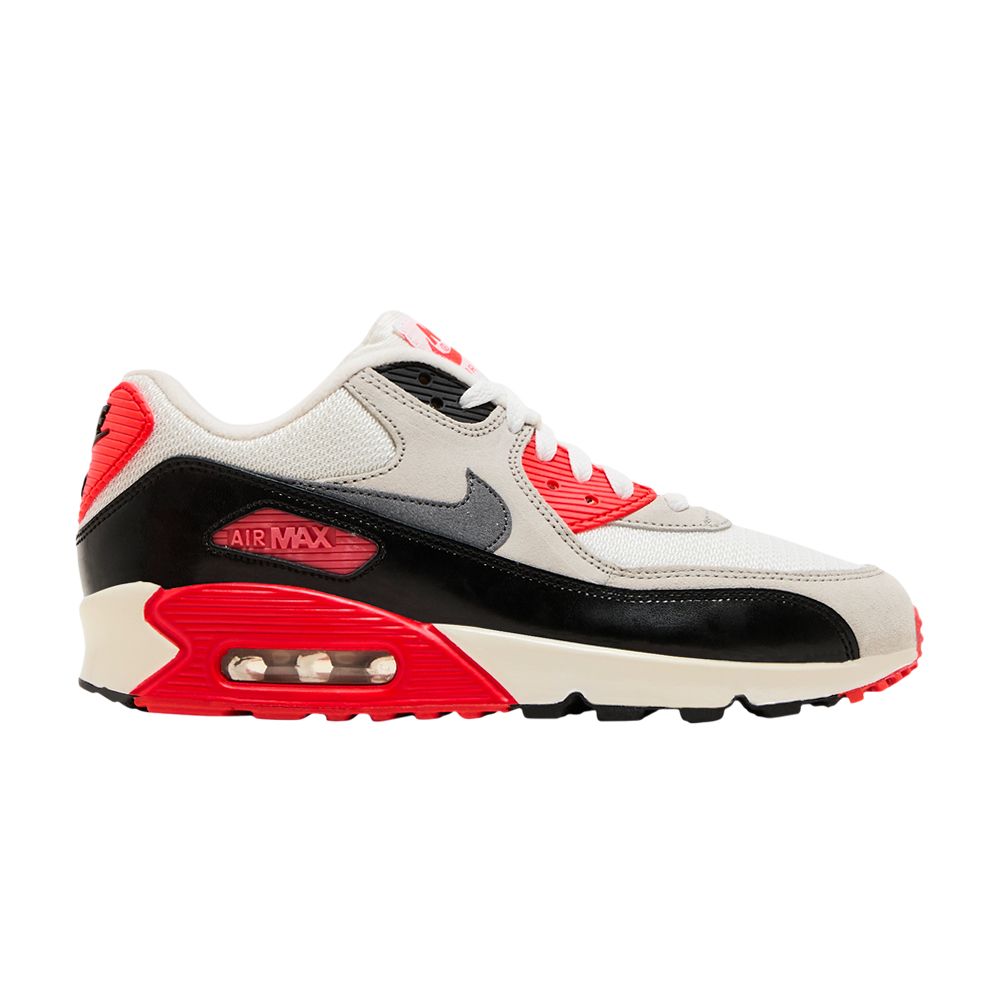 Nike Air Max 90 Premium Mesh GS 'Infrared' | White | Kid's Size 6