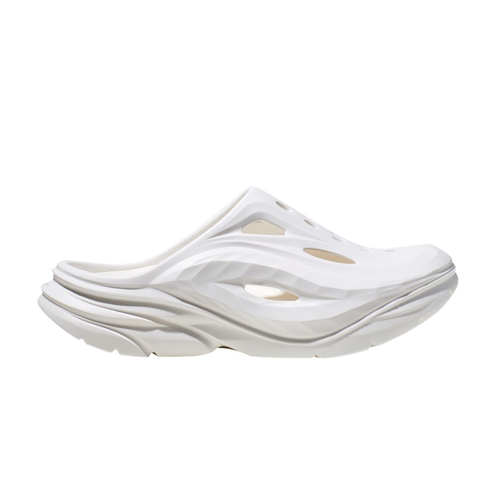 Pre-owned Hoka Ora Recovery Mule 'triple White' | Men's Size 13