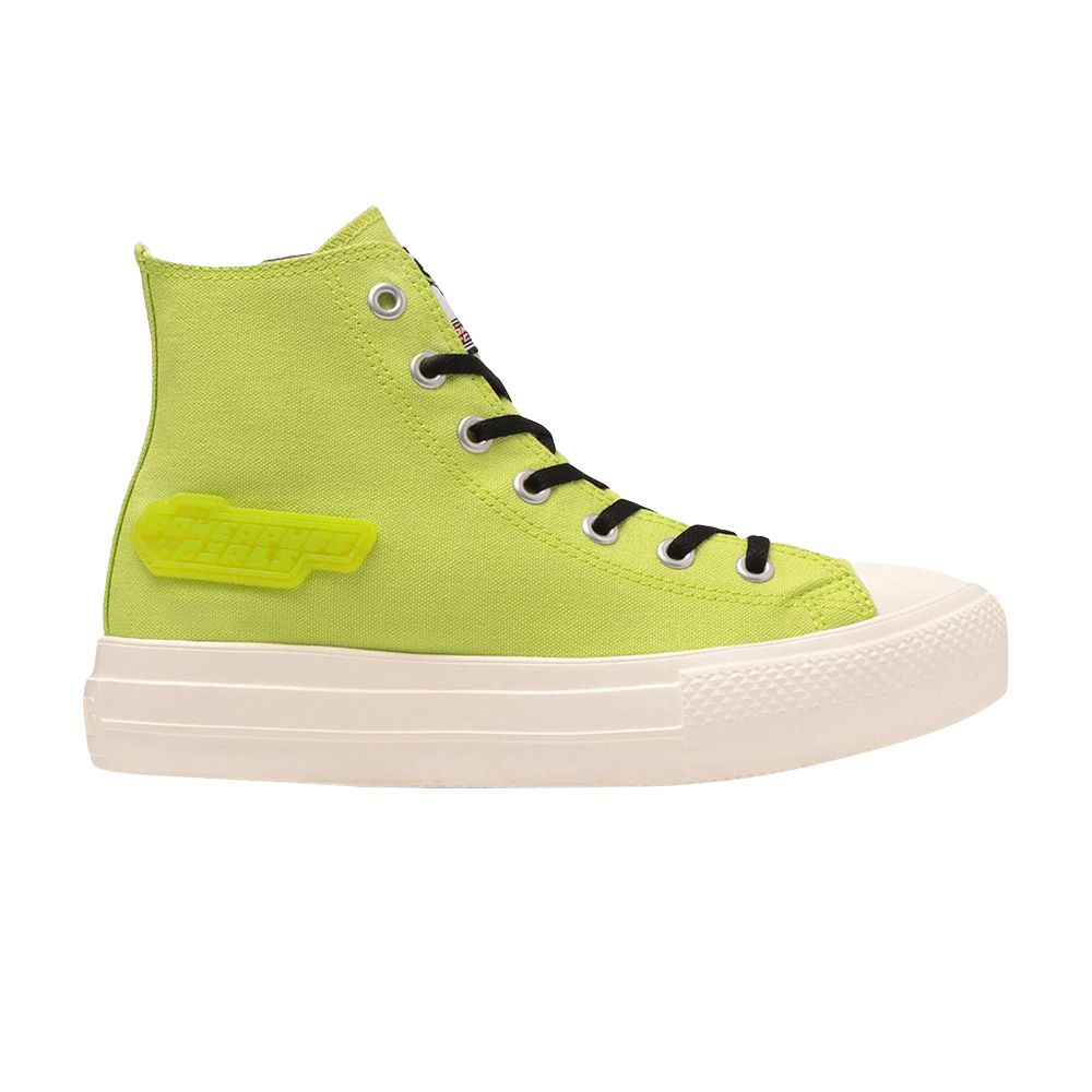 Converse The Powerpuff Girls x Chuck Taylor All Star Light PLTS High GS 'Buttercup' | Green | Kid's Size 4.5 - 31312542