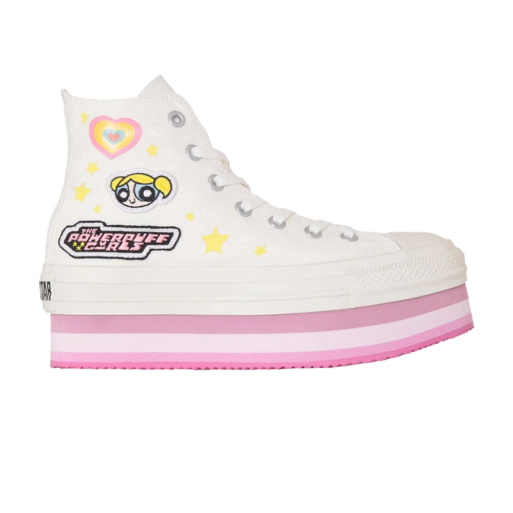 The Powerpuff Girls x Chuck Taylor All Star Chunkyline High GS 'White Pink' - 31312820