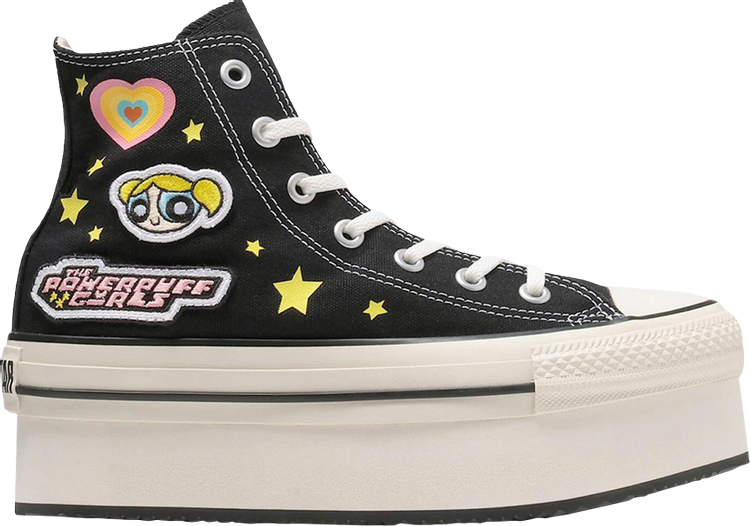 The Powerpuff Girls x Chuck Taylor All Star Chunkyline High GS Black