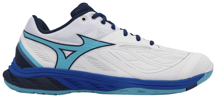 Mizuno Wave Fang 2 Wide White River Blue