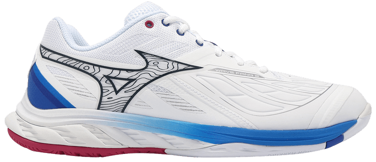 Mizuno Wave Fang 2 Wide White Dress Blues