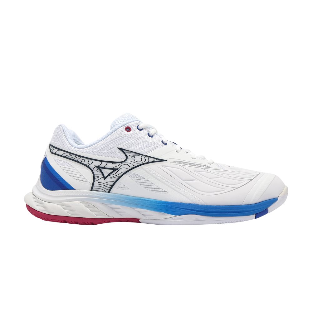 Pre-owned Mizuno Wave Fang 2 Wide 'white Dress Blues'