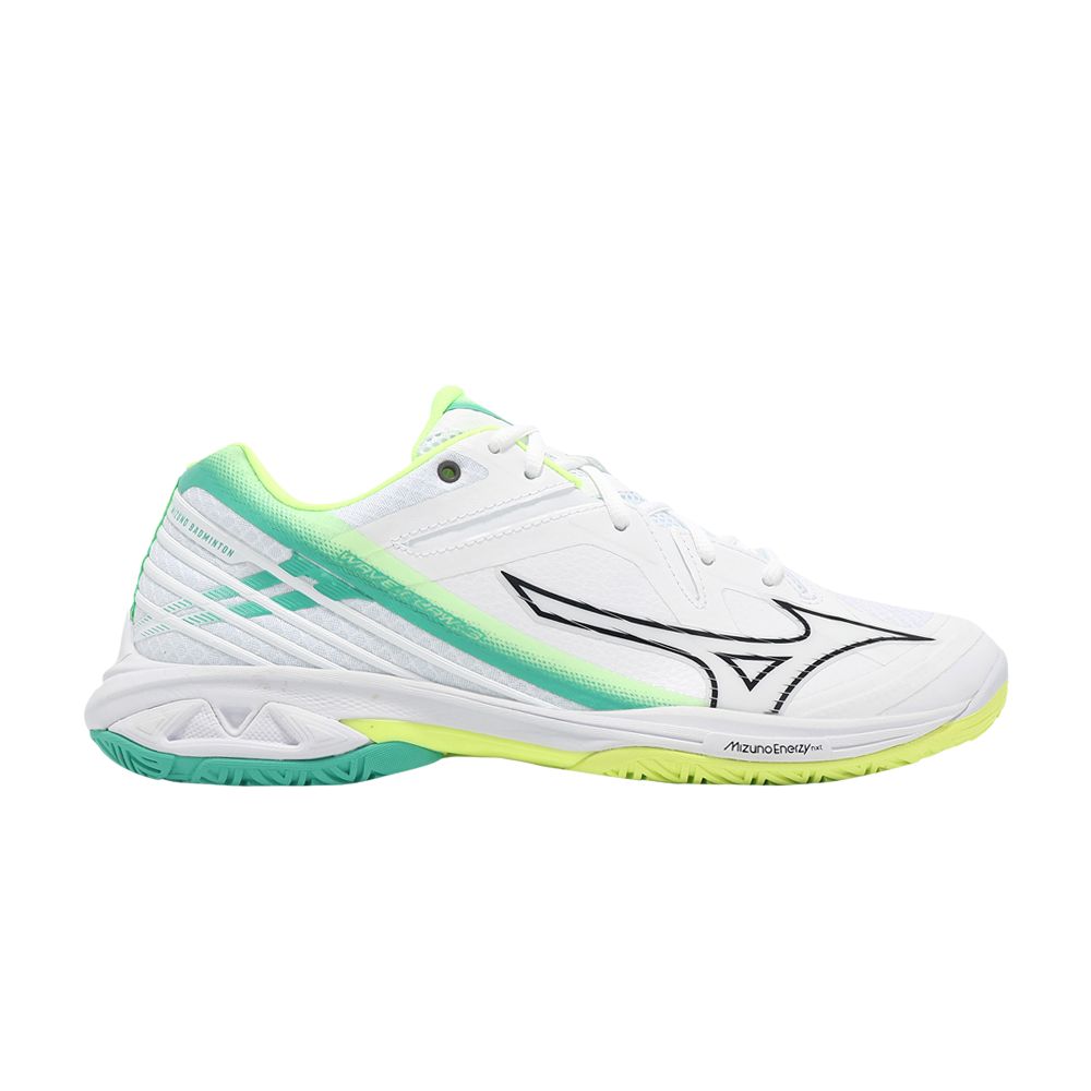 Pre-owned Mizuno Wave Claw 3 Wide 'white Neo Lime' | Men's Size 10