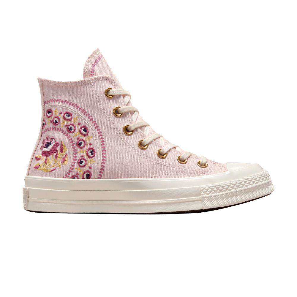 Converse Wmns Chuck 70 High 'Embroidered Florals - Blush Hush Pink' | Women's Size 7.5 - A12049C