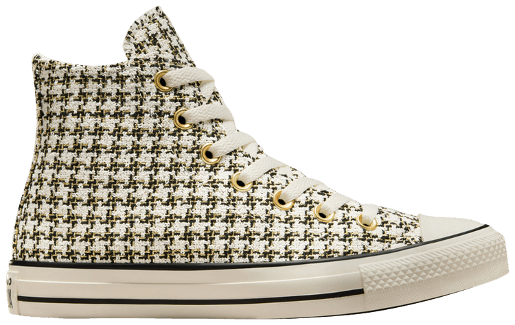 Converse Wmns Chuck Taylor All Star High Tweed   Black Egret Gold