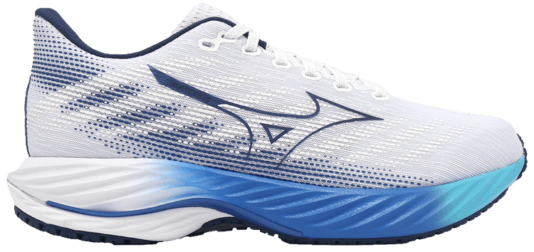 Mizuno Wave Rider 28 Super Wide White Estate Blue