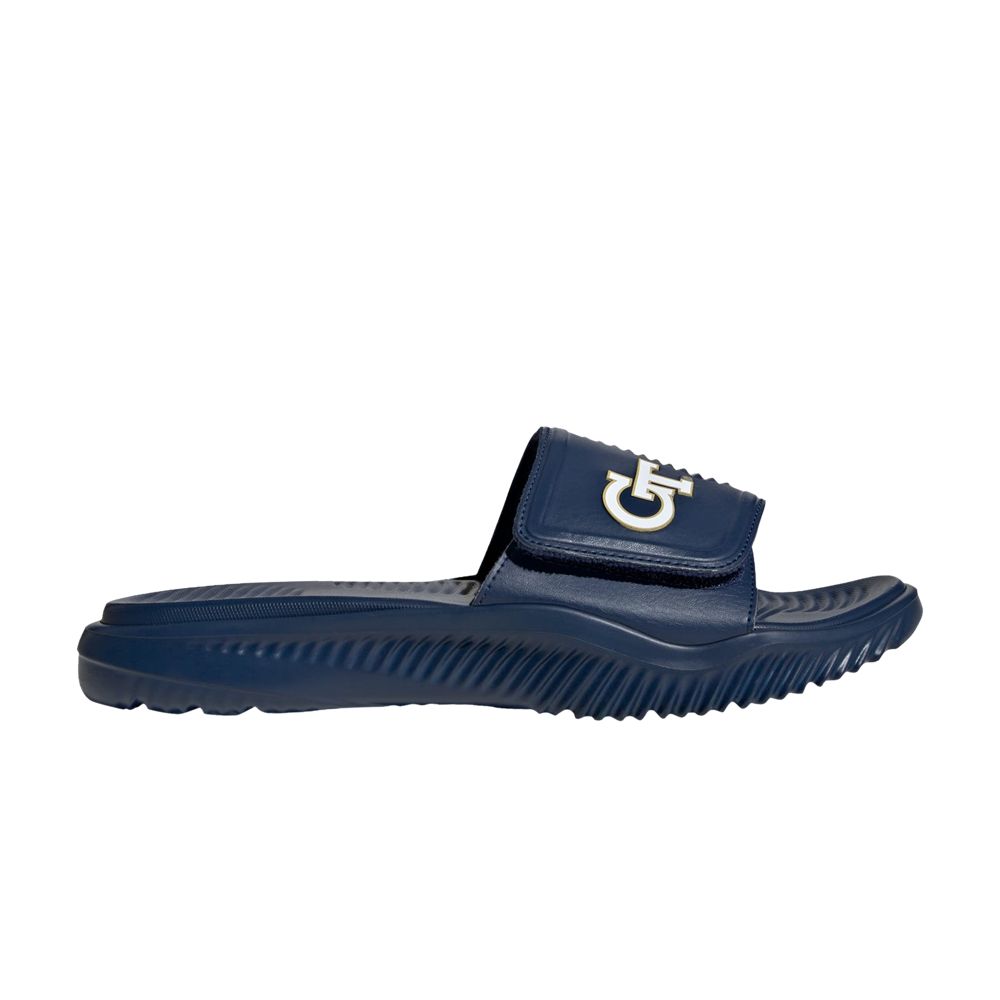 Pre-owned Adidas Originals Adidas Alphabounce Slide 2.0 'ncaa Pack - Georgia Tech' | Blue | Men's Size 14