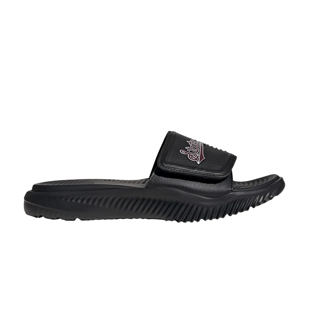 Pre-owned Adidas Originals Adidas Alphabounce Slide 2.0 'ncaa Pack - Mississippi State' | Black | Men's Size 17