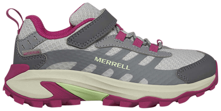 Merrell Moab Speed 2 Low AC Waterproof Big Kid Grey Berry Mint