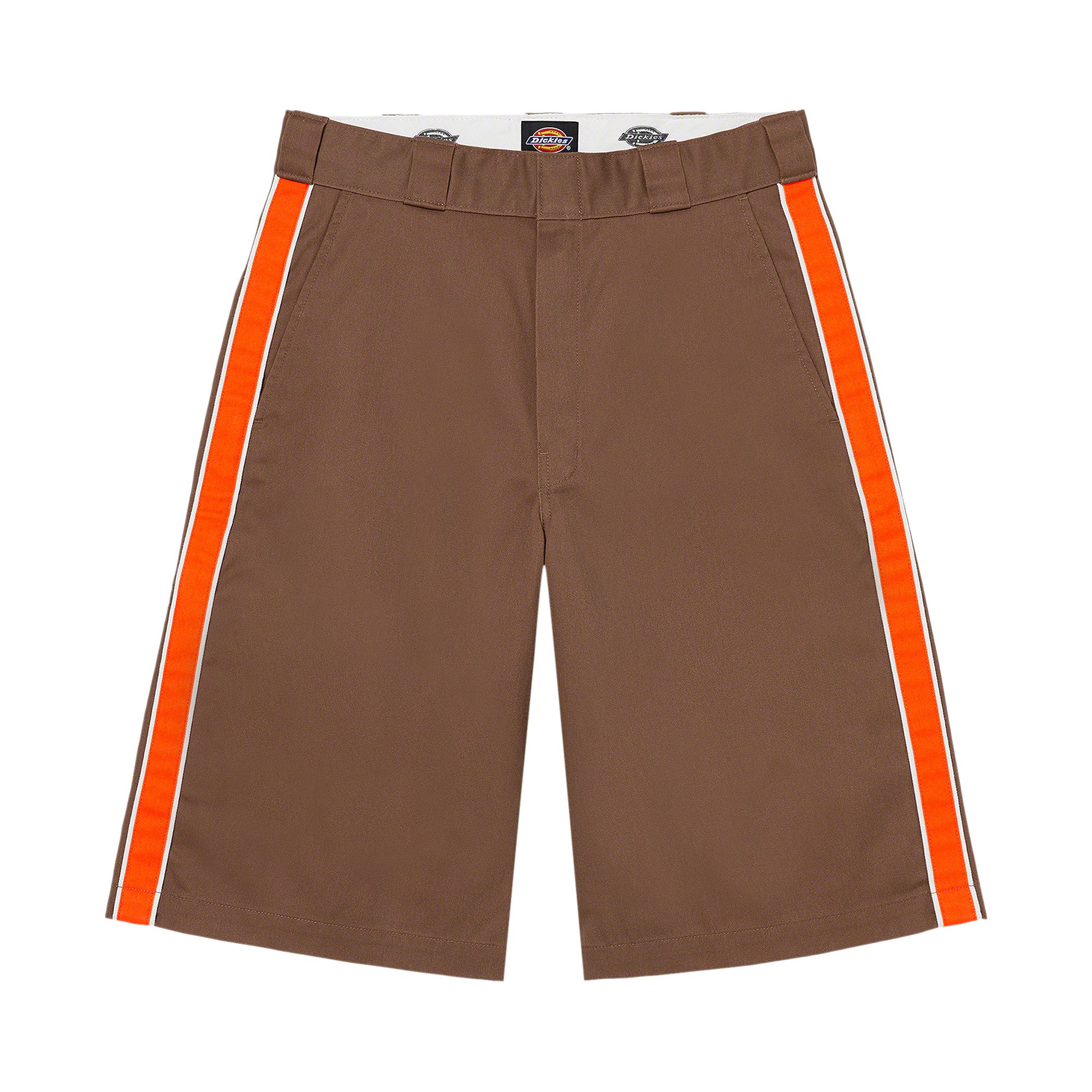 SUPREME SUPREME X DICKIES STRIPE 13" LOOSE FIT WORK SHORT 'BROWN'