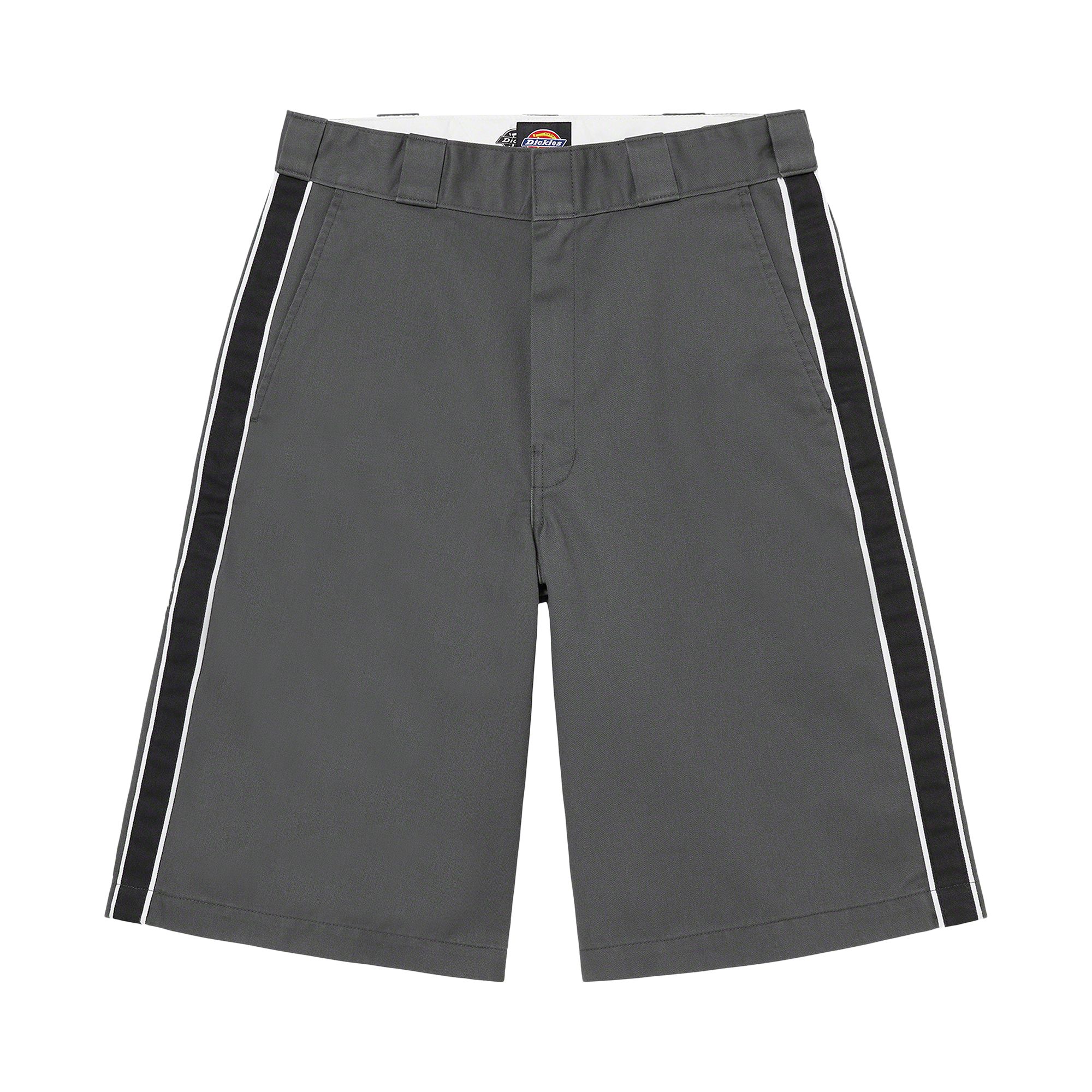 SUPREME SUPREME X DICKIES STRIPE 13" LOOSE FIT WORK SHORT 'CHARCOAL'