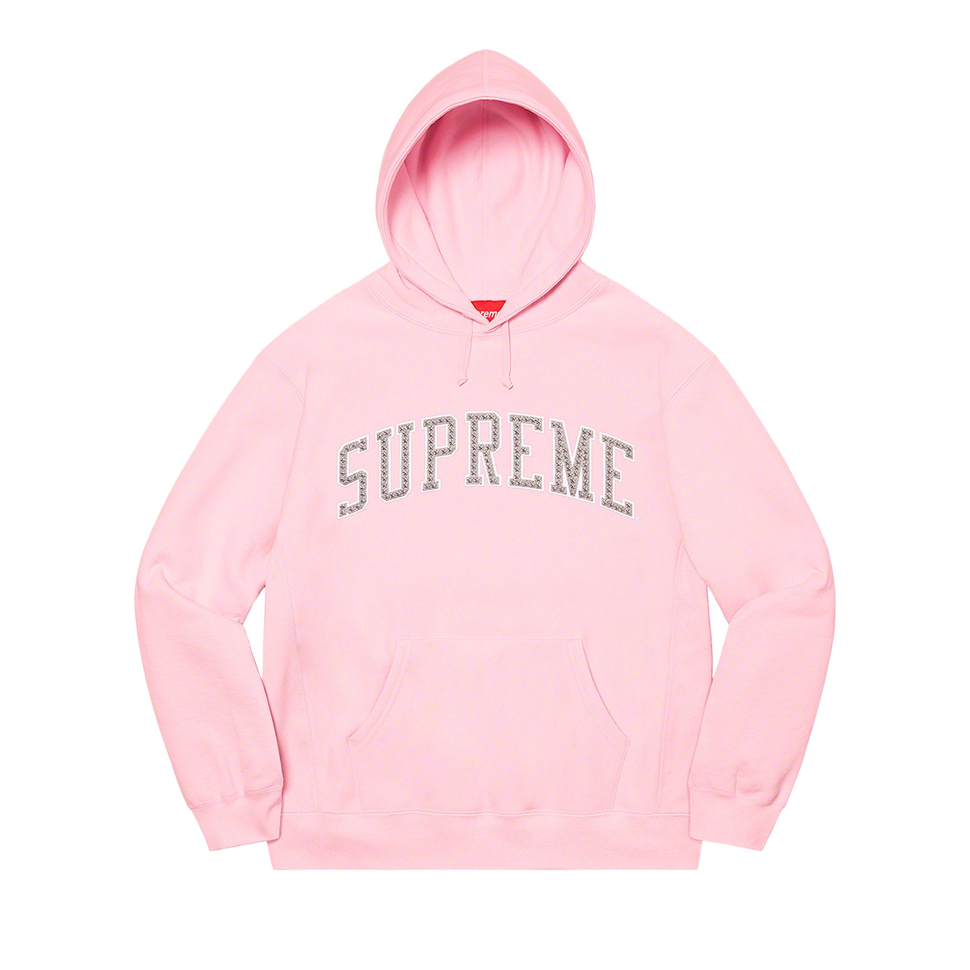 Pre-owned Supreme Stars Arc Hooded Sweatshirt 'light Pink' | Men's Size L