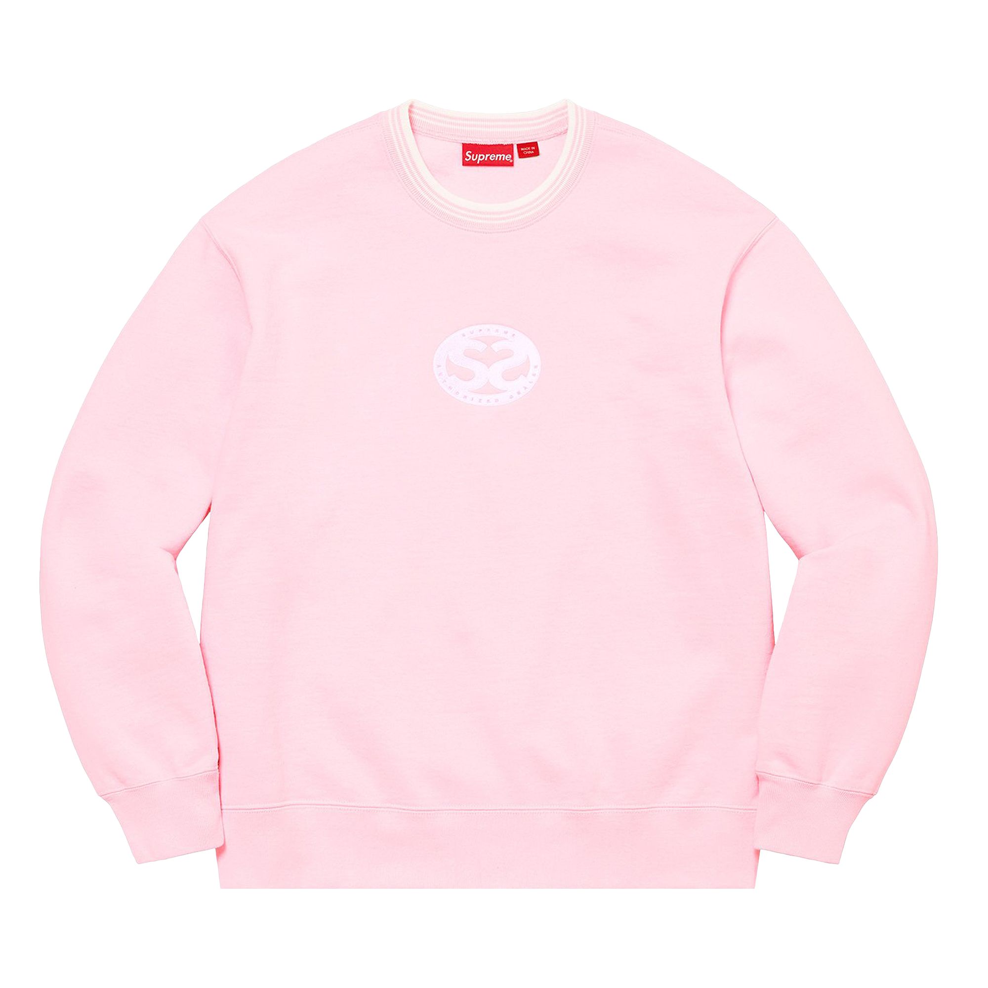 Pre-owned Supreme Double S Crewneck 'light Pink' | Men's Size Xxl