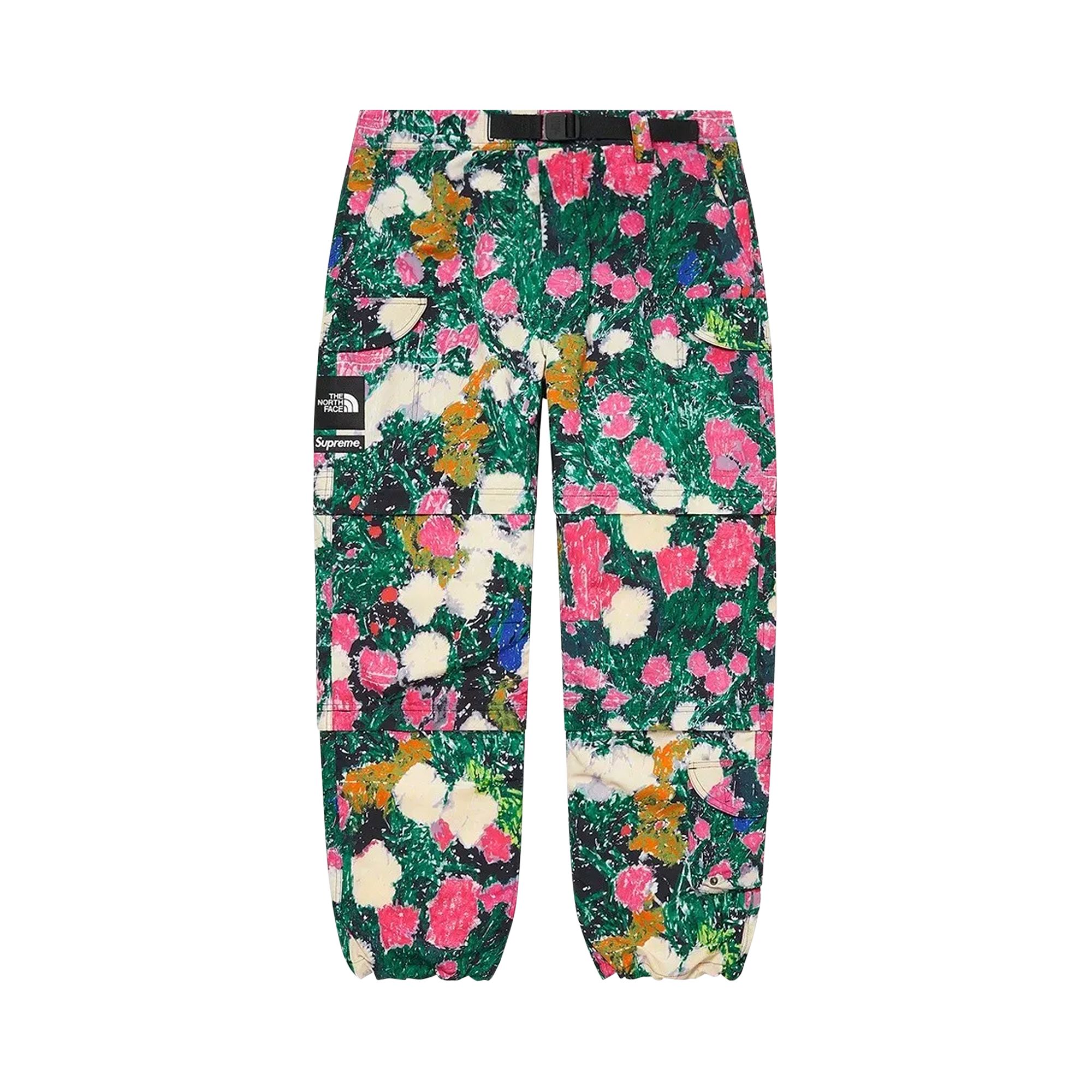 Supreme x The North Face Trekking Zip-Off Belted Pant 'Flowers' | Multi-Color | Men's Size M