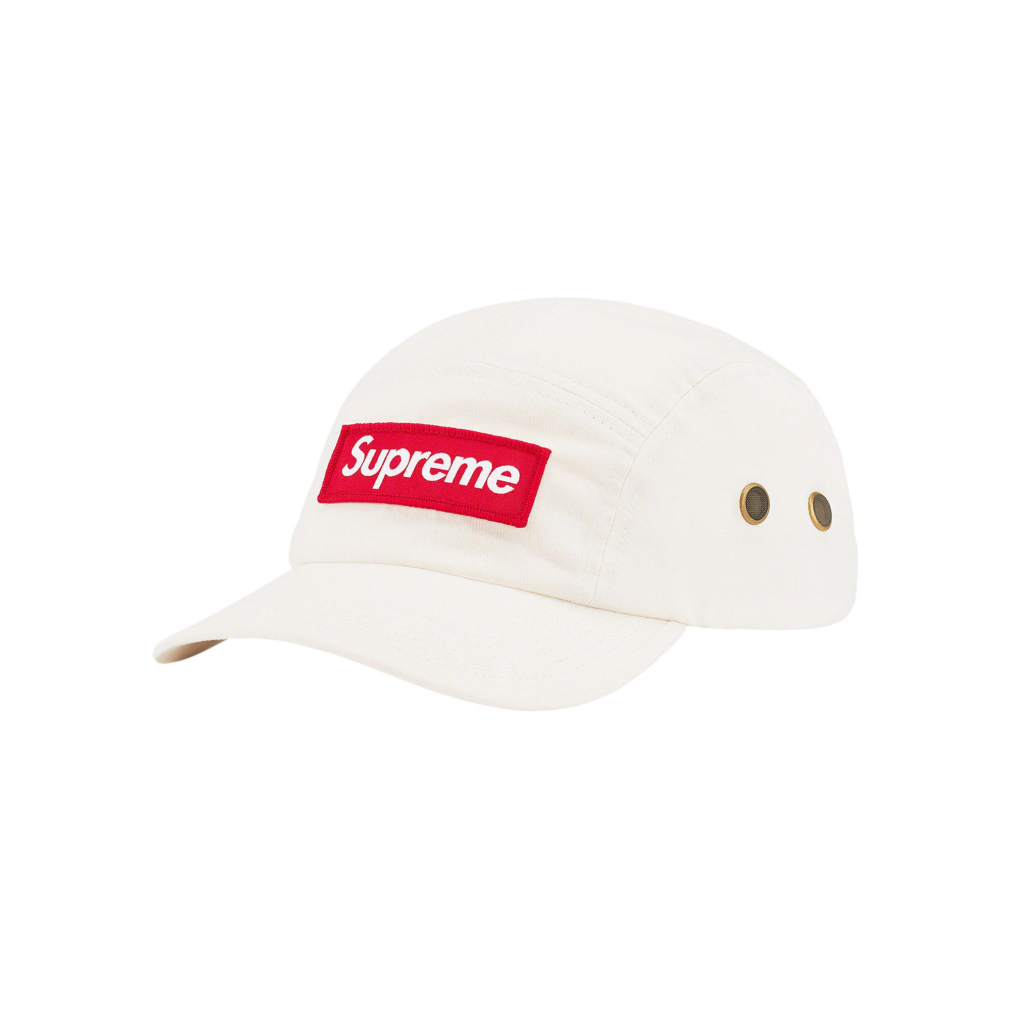 Pre-owned Supreme Military Camp Cap 'stone' In Cream