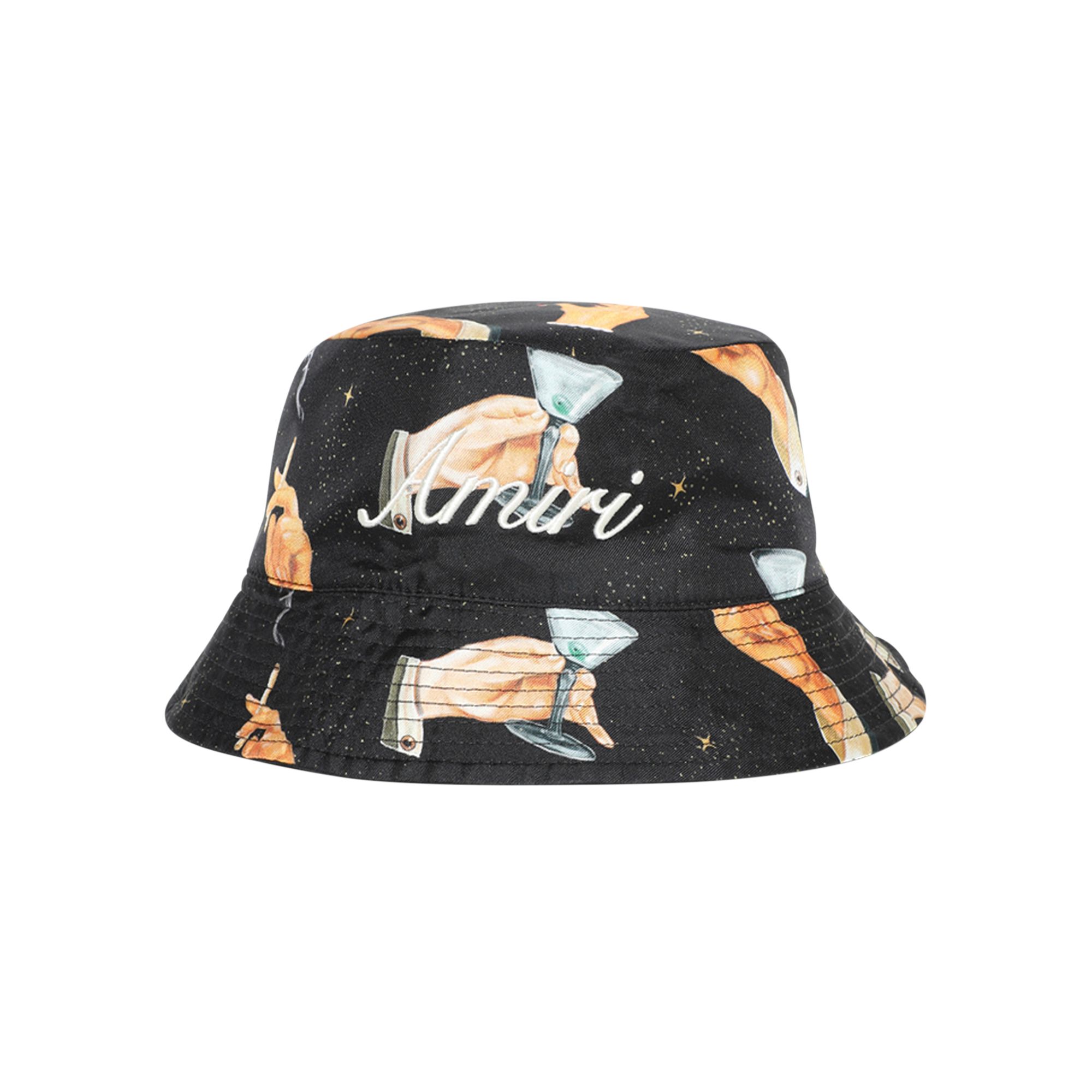 Amiri Smoke Reversible Bucket Hat 'Black' | Men's Size Onesize