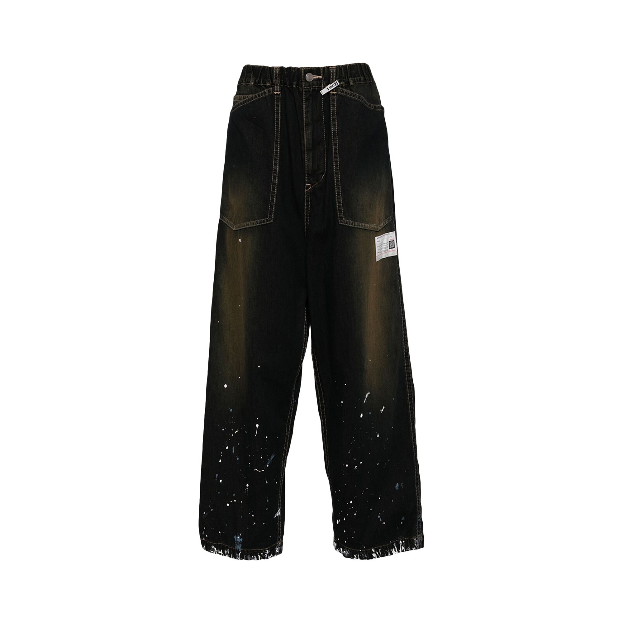 Pre-owned Miharayasuhiro Maison Mihara Yasuhiro Painted Baker Jeans 'indigo' | Blue | Men's Size 46