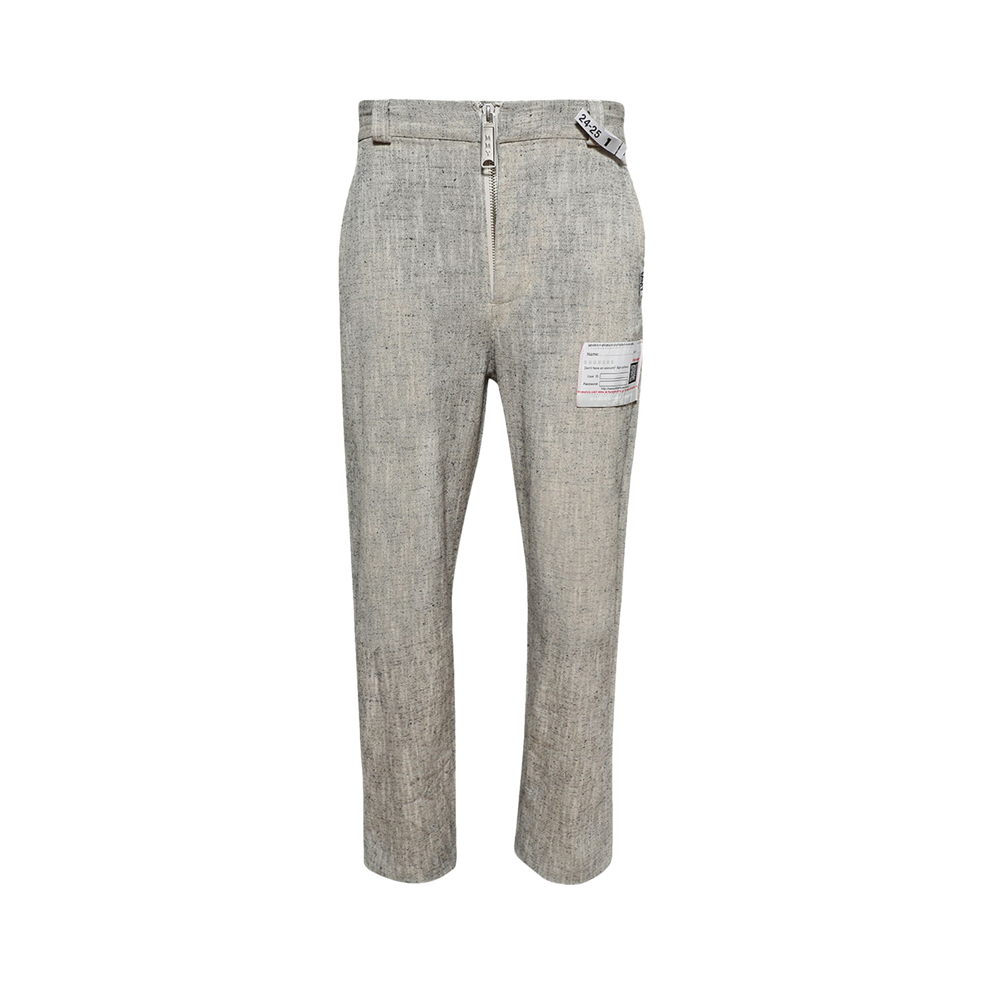 Pre-owned Miharayasuhiro Maison Mihara Yasuhiro Amateur Sewn Slub Trousers 'ivory' | White | Men's Size 50