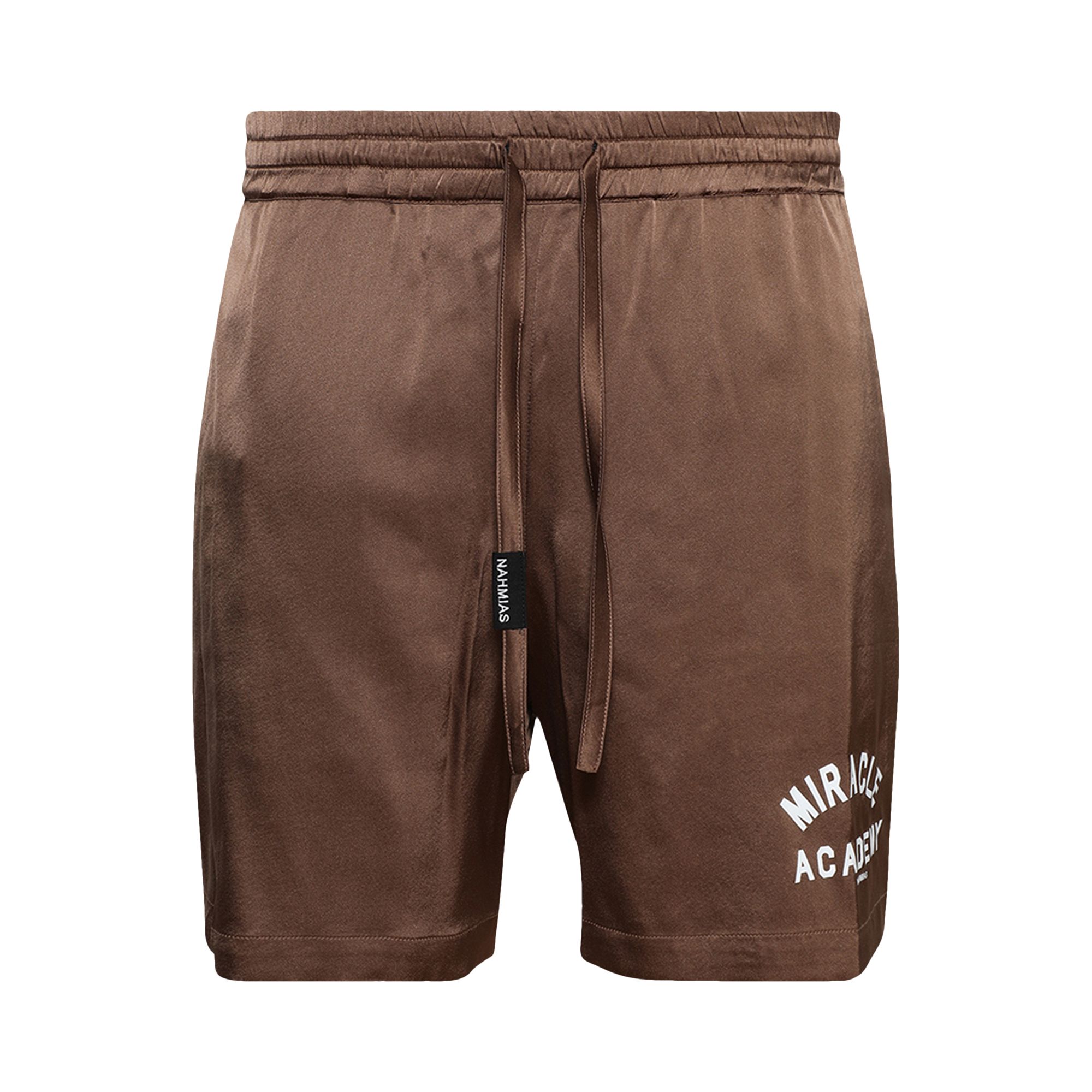Pre-owned Nahmias Miracle Academy Silk Shorts 'brown' | Men's Size Xxl