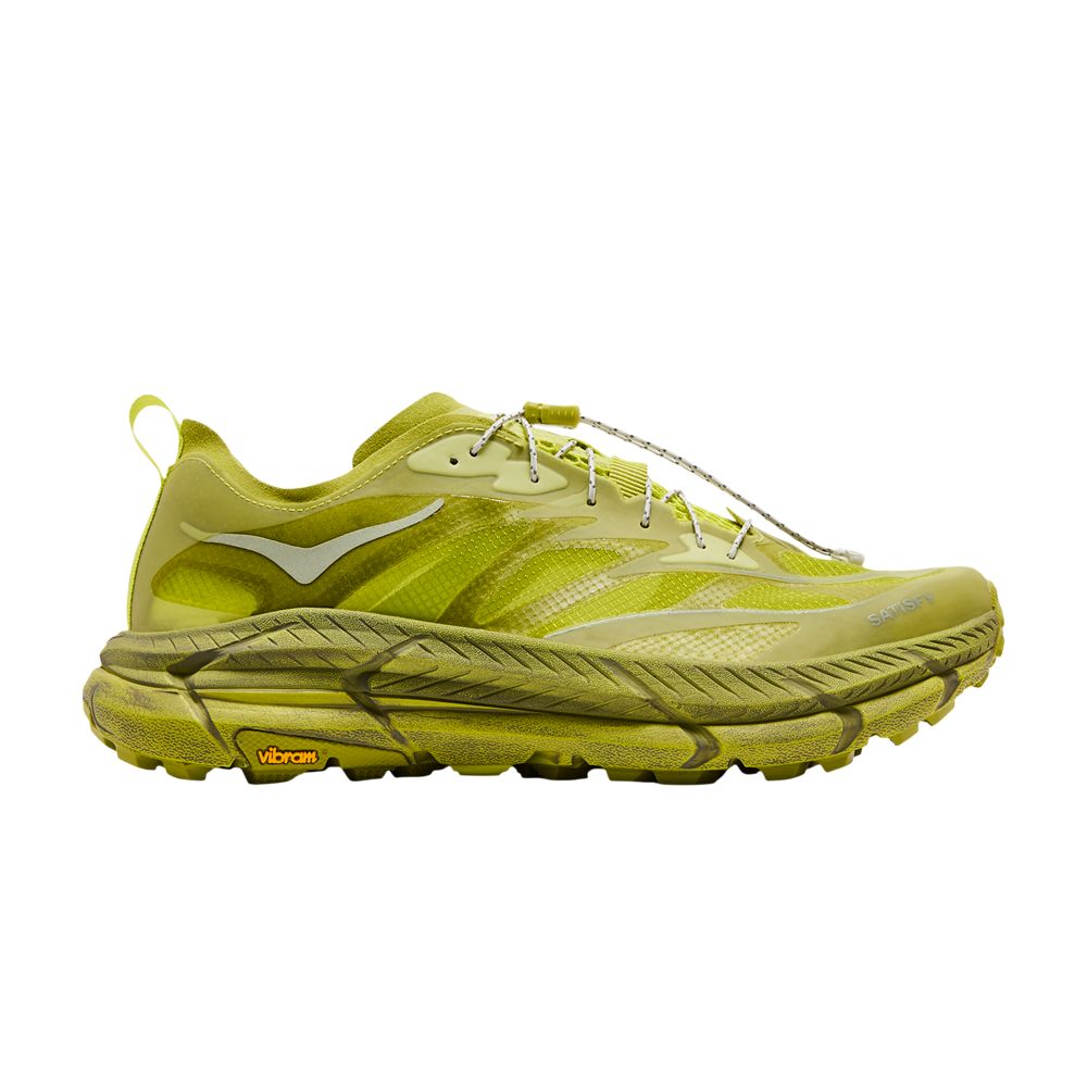 HOKA Satisfy x Mafate Speed 4 Lite 'Sulfur' | Green | Men's Size 6