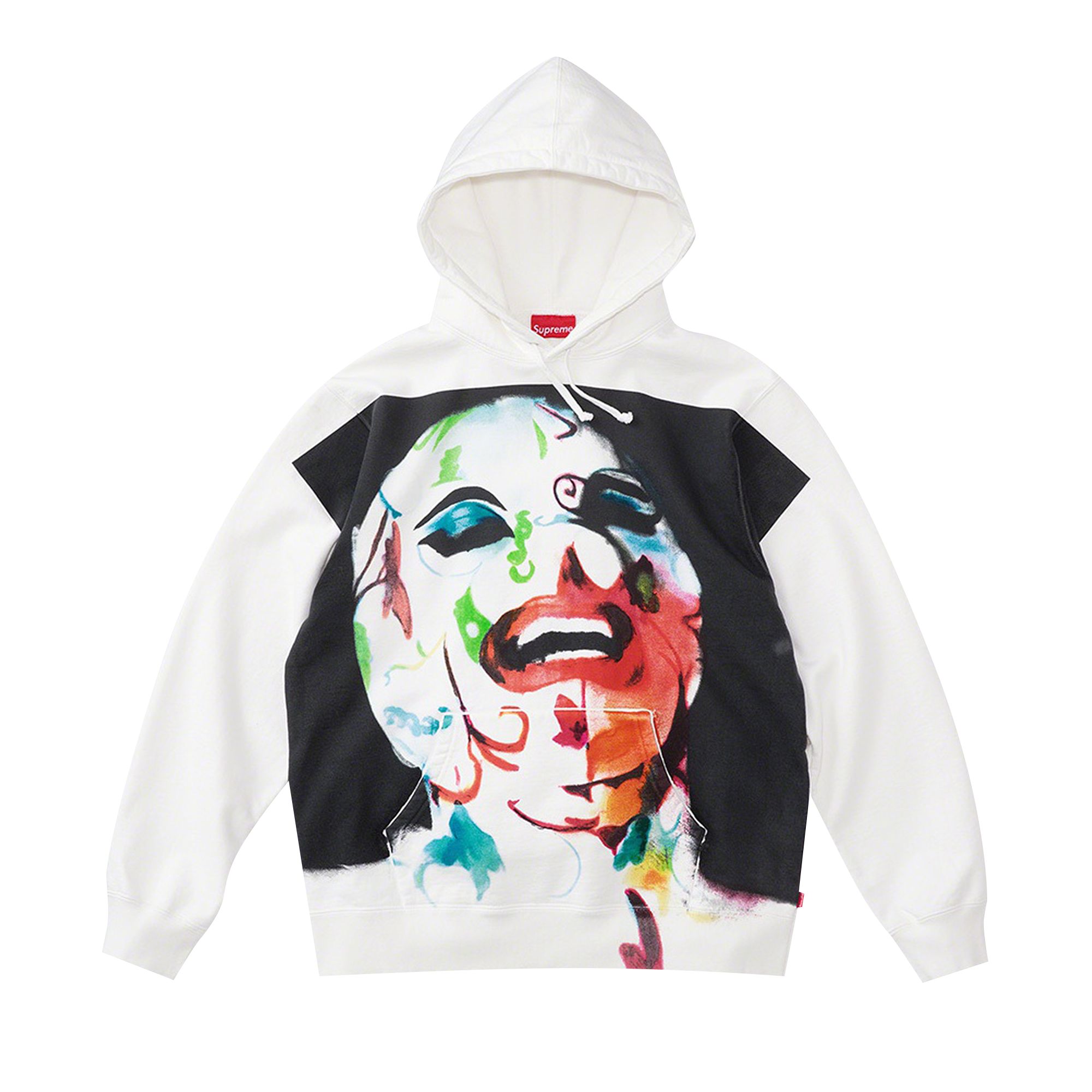 Pre-owned Supreme Leigh Bowery Airbrushed Hooded Sweatshirt 'white'