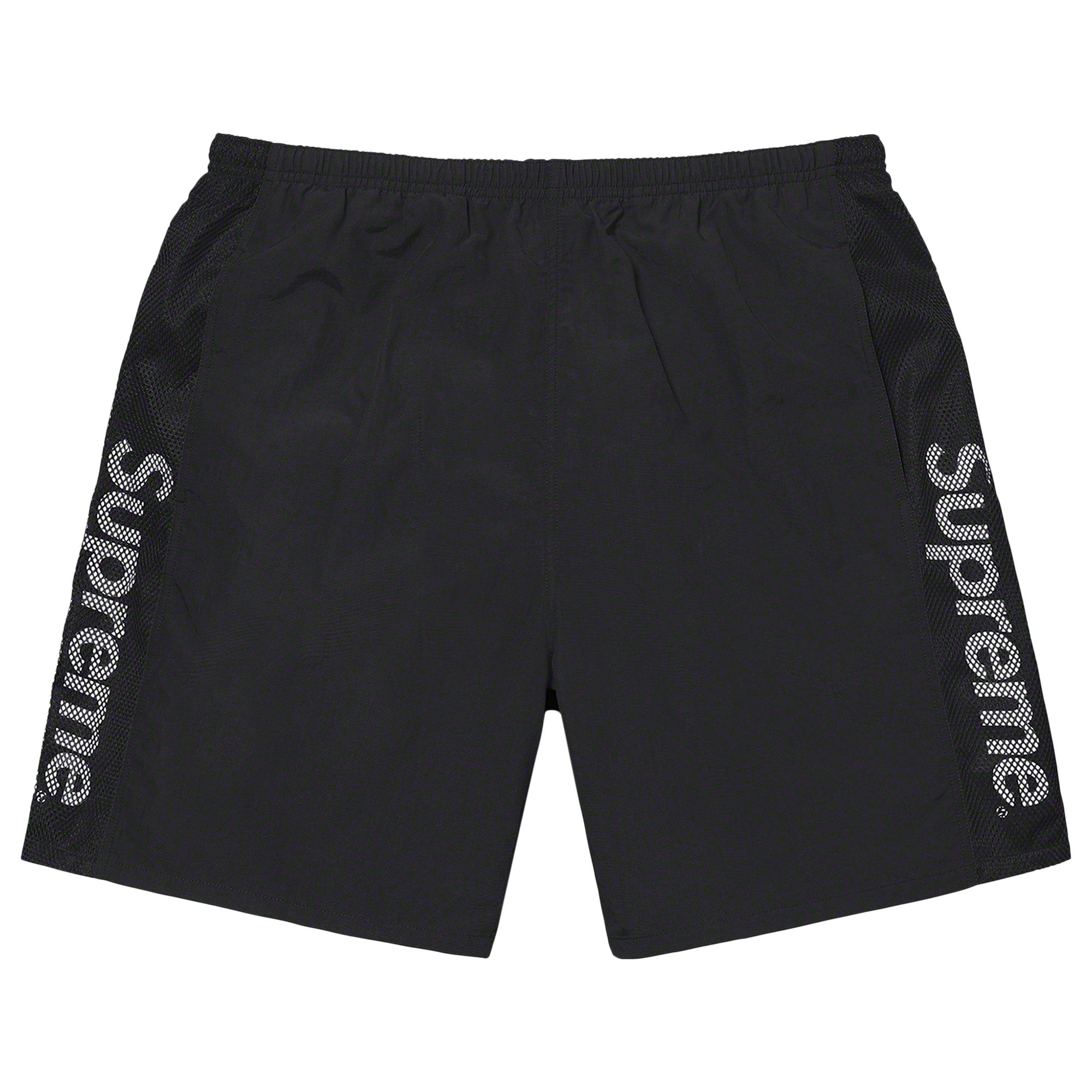 SUPREME SUPREME MESH PANEL WATER SHORT 'BLACK'
