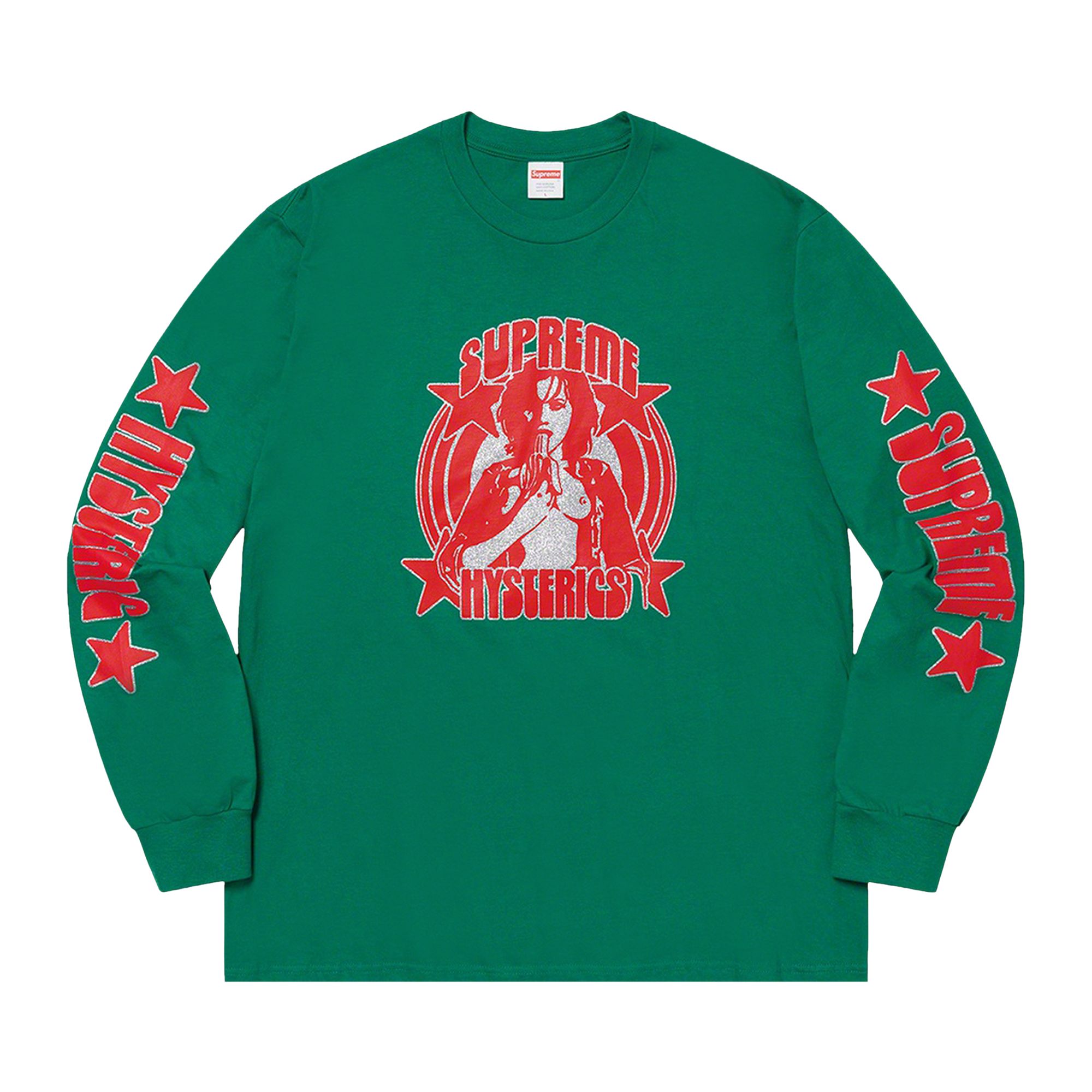 Pre-owned Supreme X Hysteric Glamour Long-sleeve Tee 'green' | Men's Size M