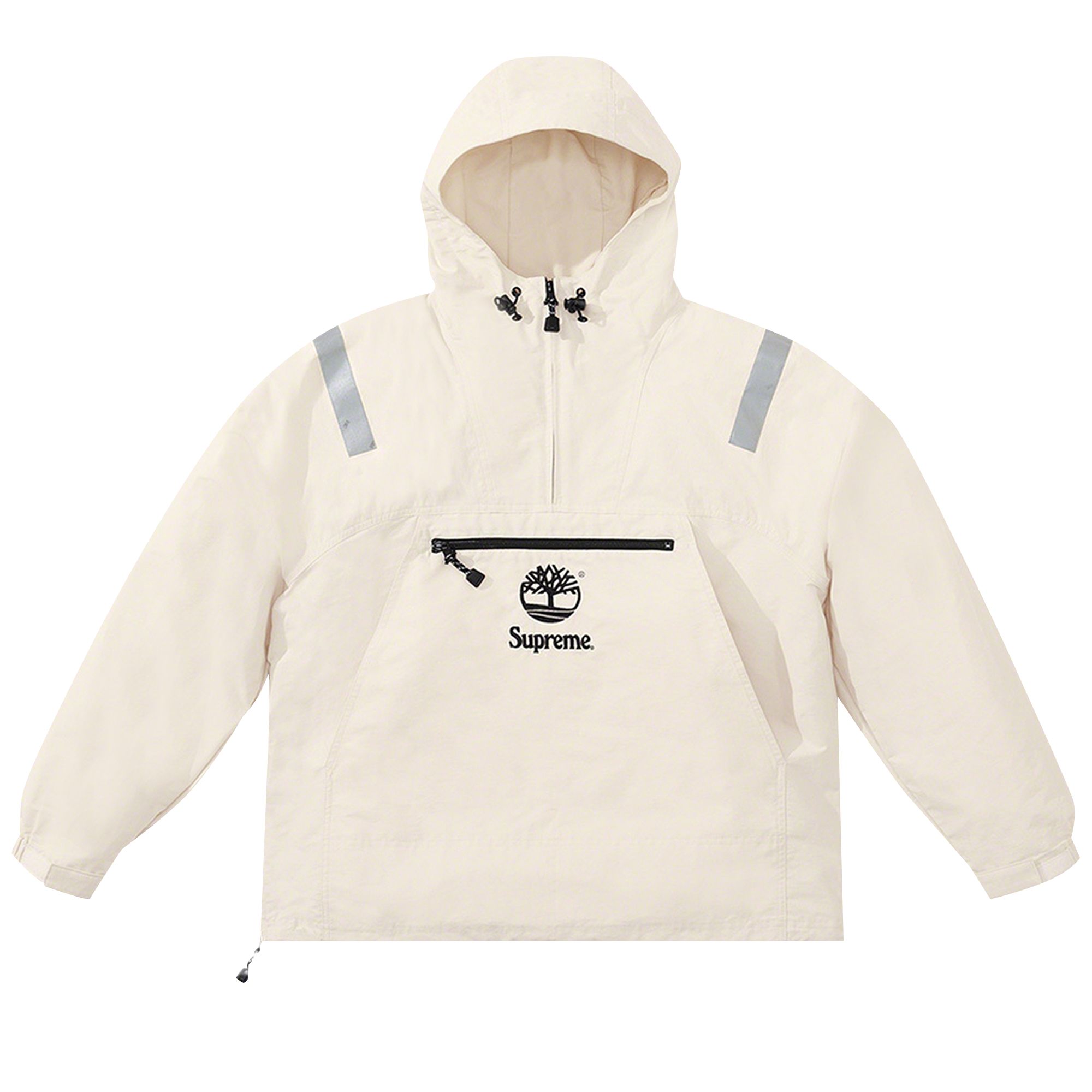 SUPREME SUPREME X TIMBERLAND REFLECTIVE TAPING ANORAK 'STONE'