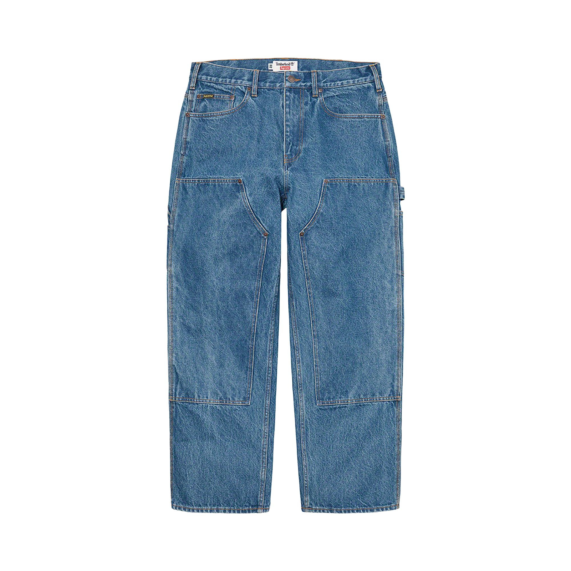 Pre-owned Supreme X Timberland Double Knee Painter Pant 'denim' | Blue | Men's Size 30
