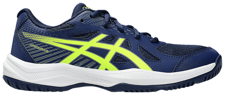 Asics Upcourt 6 GS Blue Expanse Safety Yellow