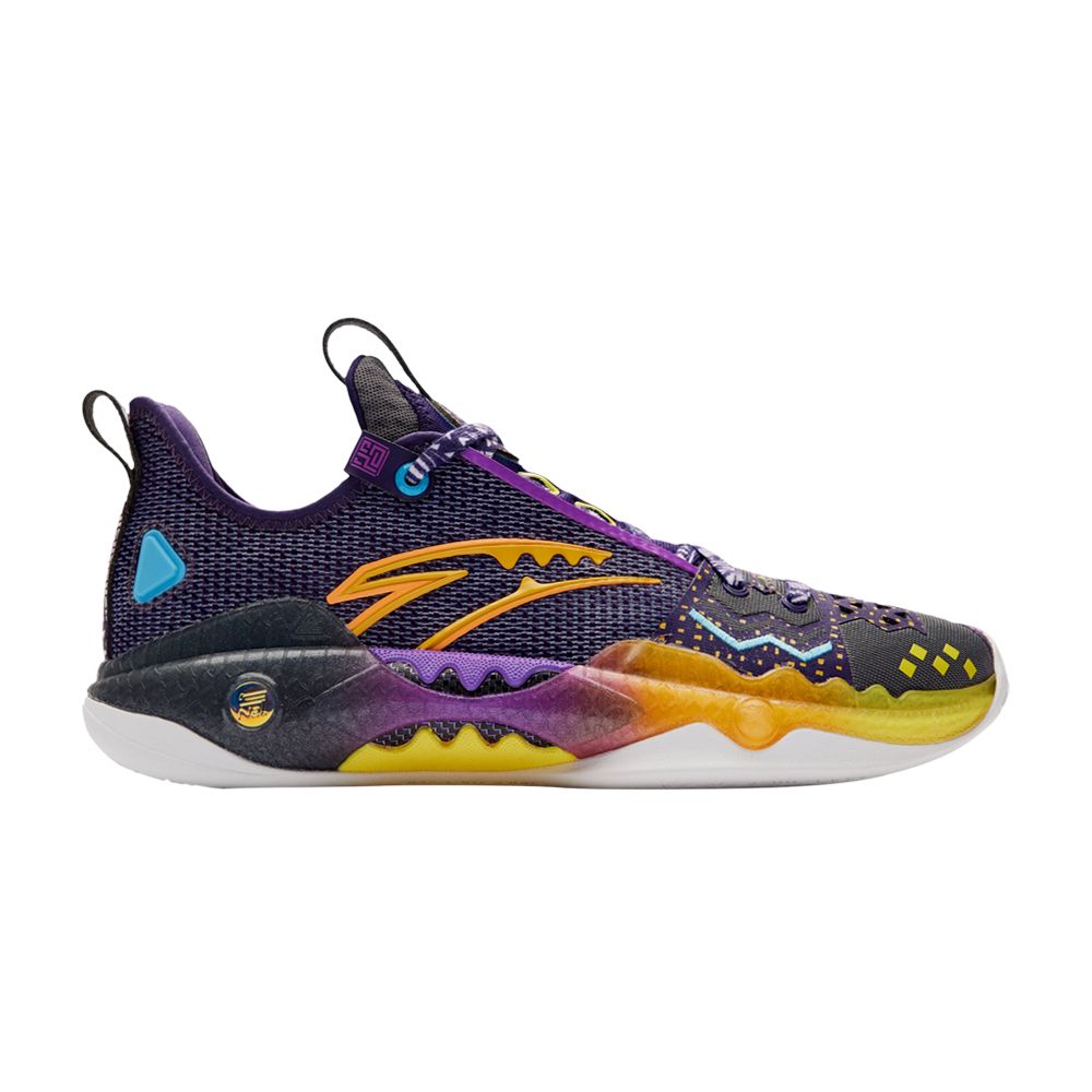 Pre-owned Anta Shock Wave 5 Pro 'agility' In Purple