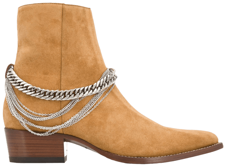 Amiri Suede Chain Link Boot Tan