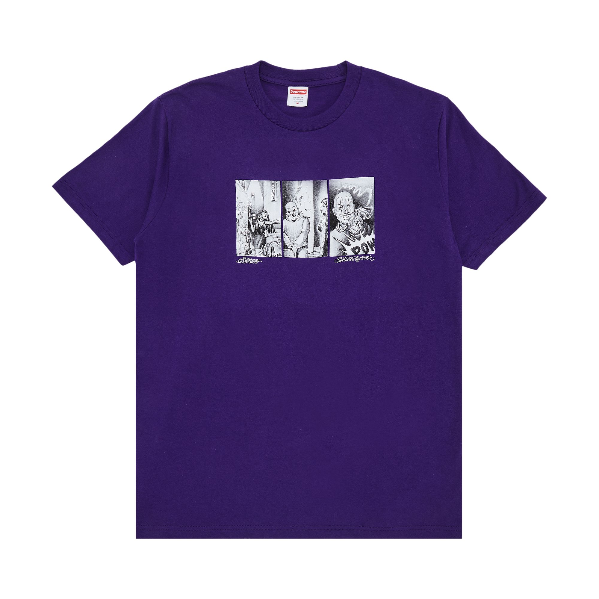 Supreme Mister Cartoon Pow Tee 'Purple' | Men's Size 2XL