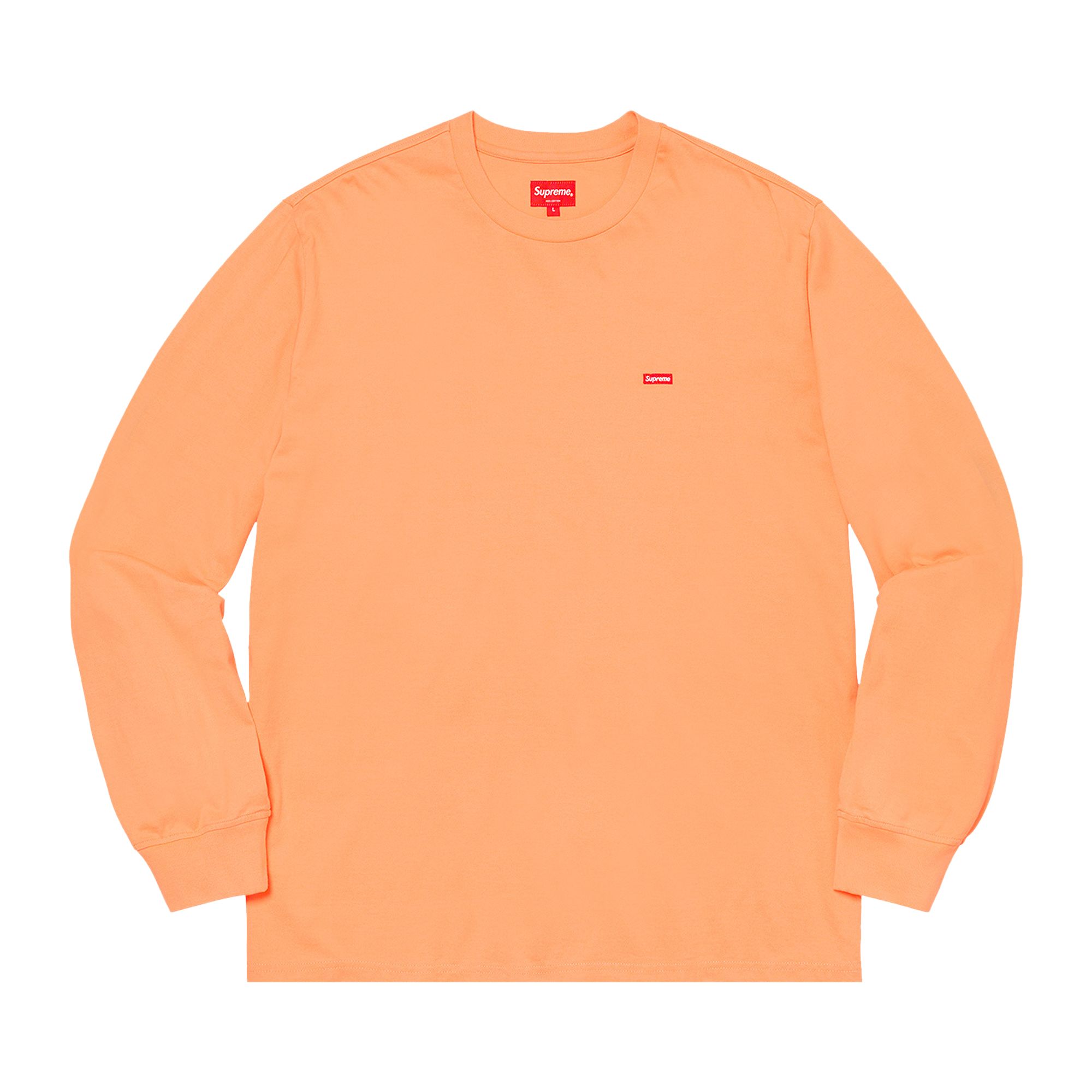Pre-owned Supreme Small Box Long-sleeve Tee 'peach' | Pink | Men's Size L