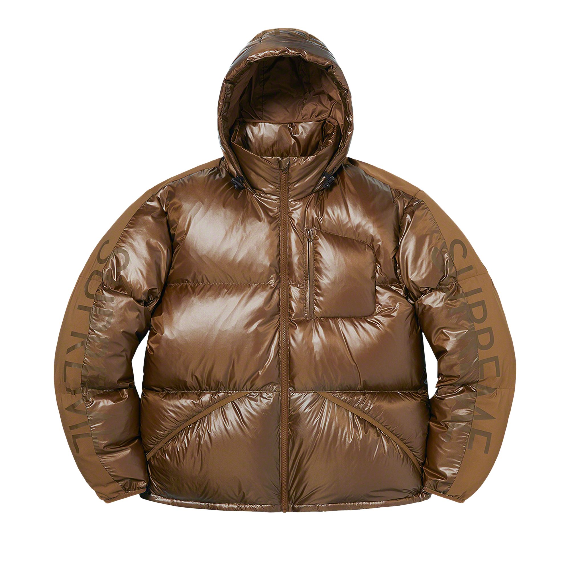 Pre-owned Supreme Featherweight Down Jacket 'brown'