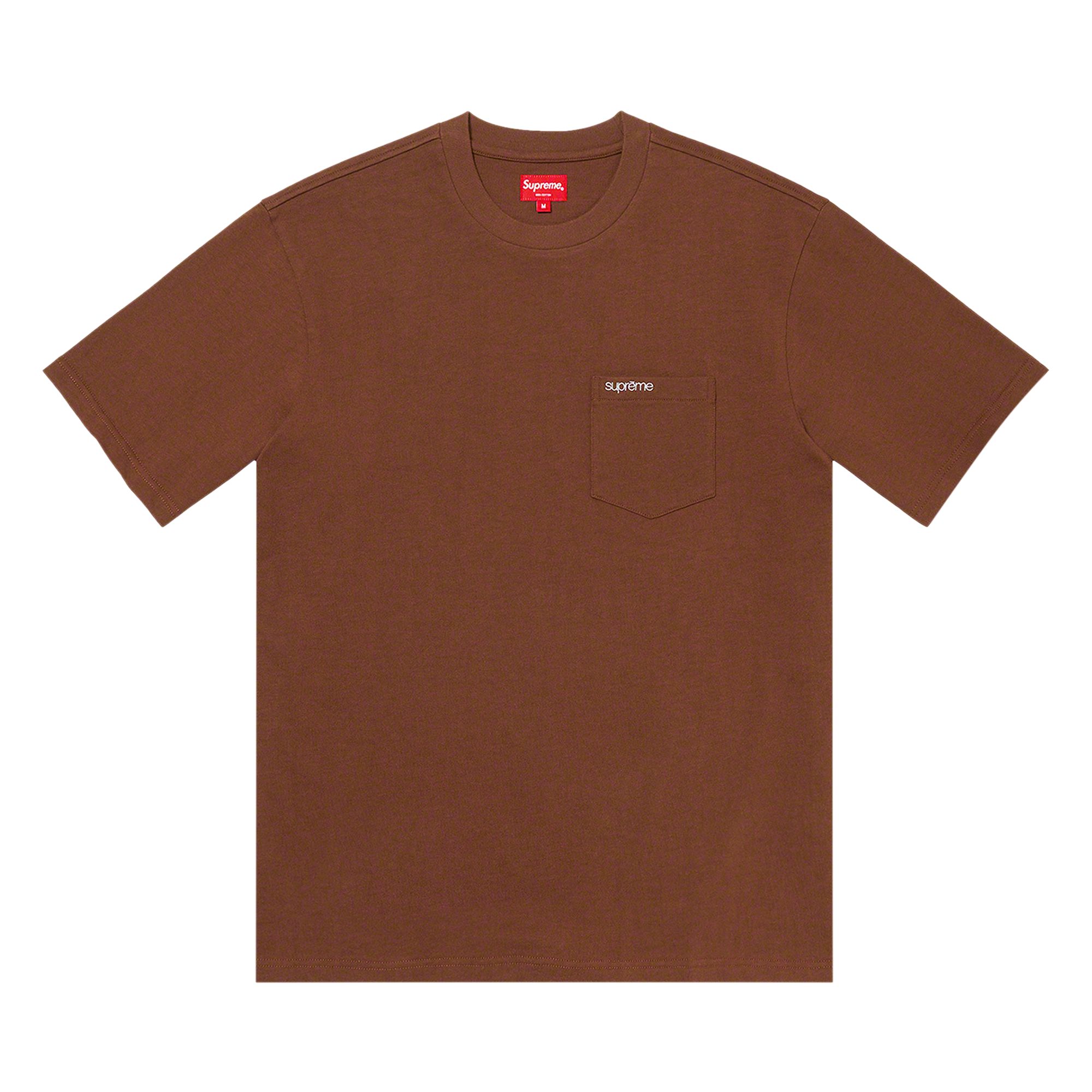 SUPREME SUPREME SHORT-SLEEVE POCKET TEE 'BROWN'