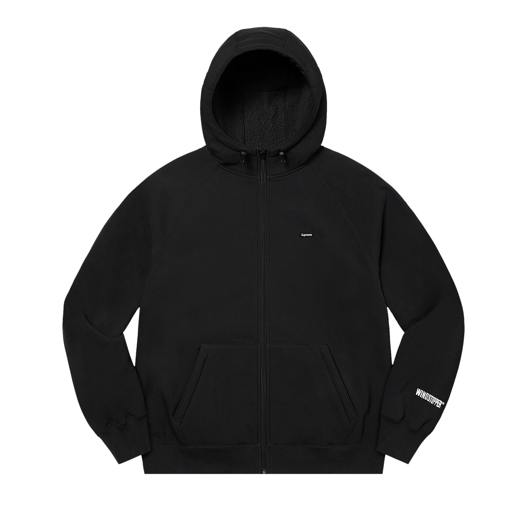 Pre-owned Supreme Windstopper Zip Up Hooded Sweatshirt 'black'