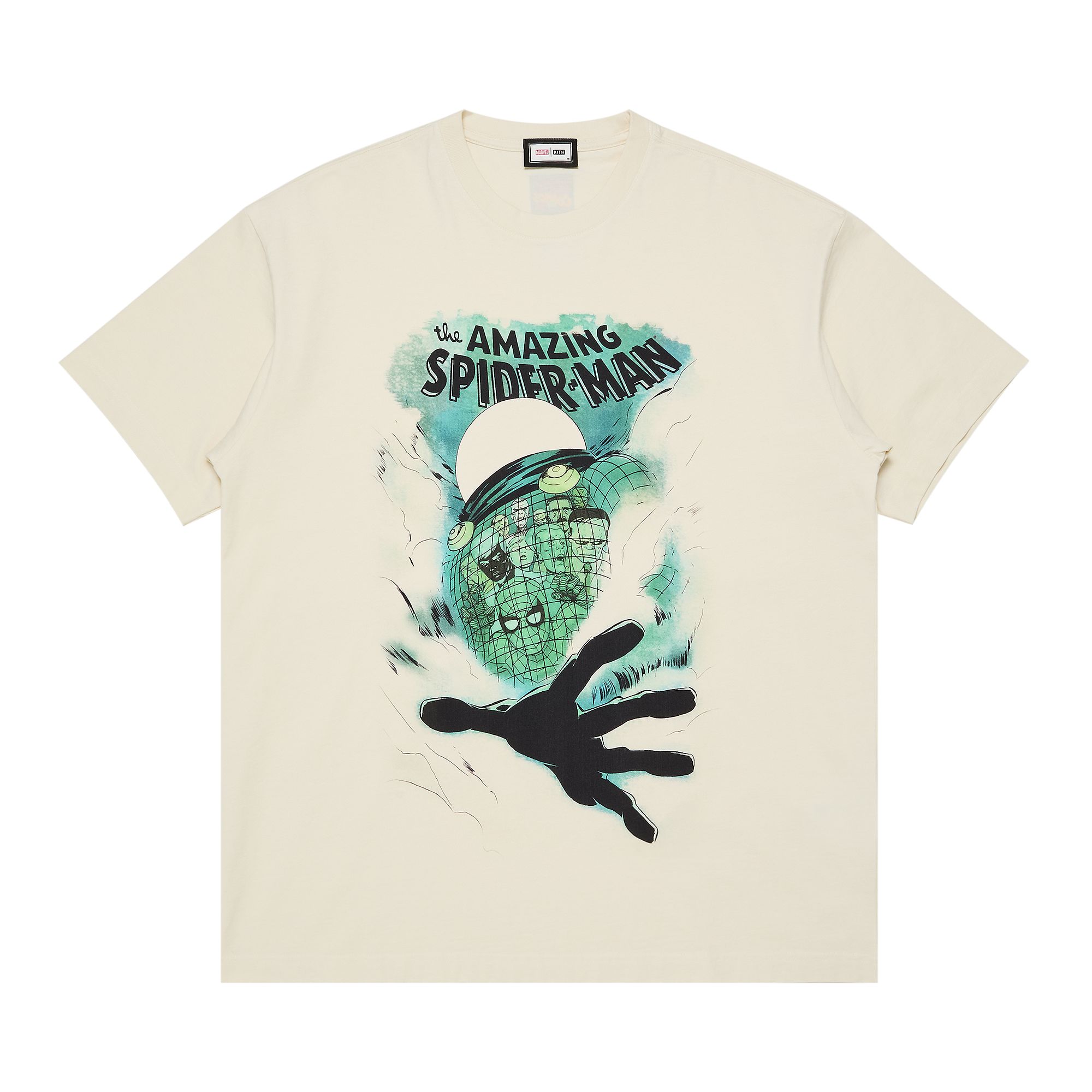 Kith x Marvel Mysterio Spiderman Vintage Tee 'Sandrift' | Cream | Men's Size L